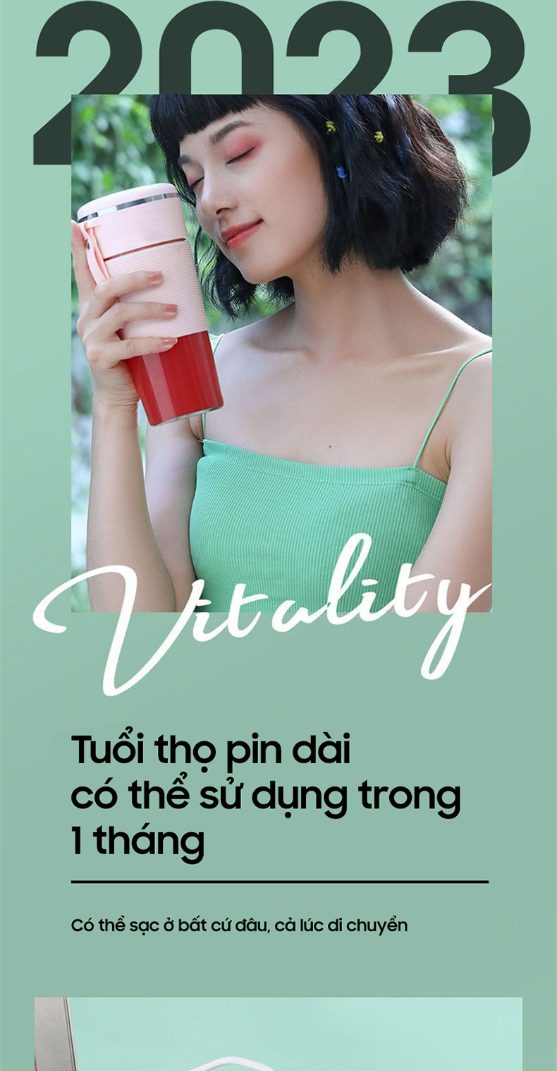 Máy xay sinh tố Jiashi DELADEP lưỡi dao 6 cánh