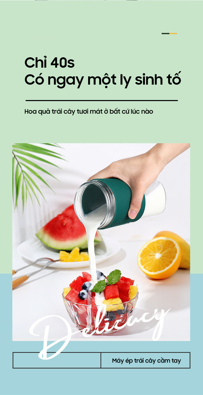 Máy xay sinh tố Jiashi DELADEP tính năng an toàn
