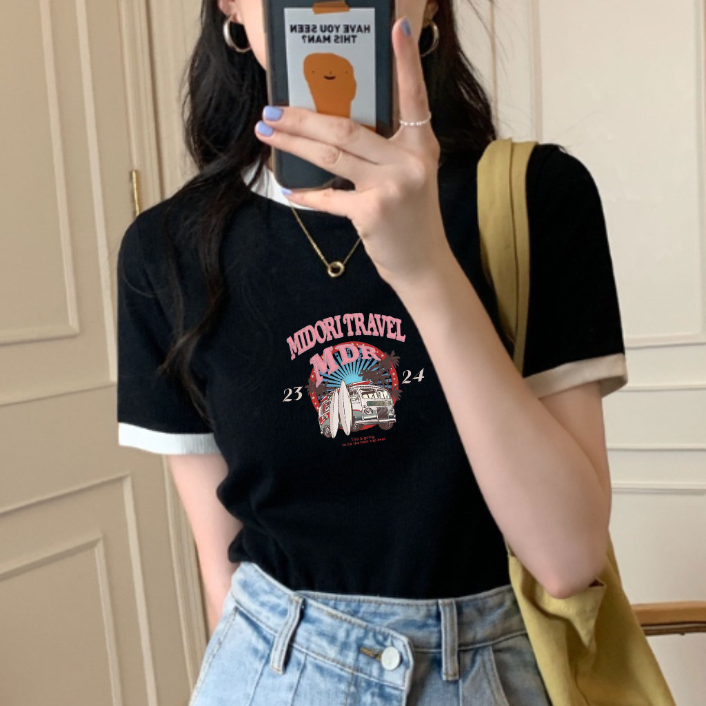 Mô tả Áo thun Baby Tee VINTAGE unisex phông Nam Nữ Local Brand Chính Hãng Midori M Studio - 2