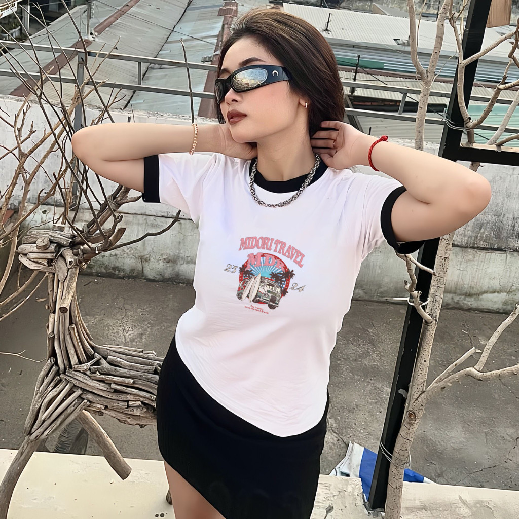 Mô tả Áo thun Baby Tee VINTAGE unisex phông Nam Nữ Local Brand Chính Hãng Midori M Studio - 3