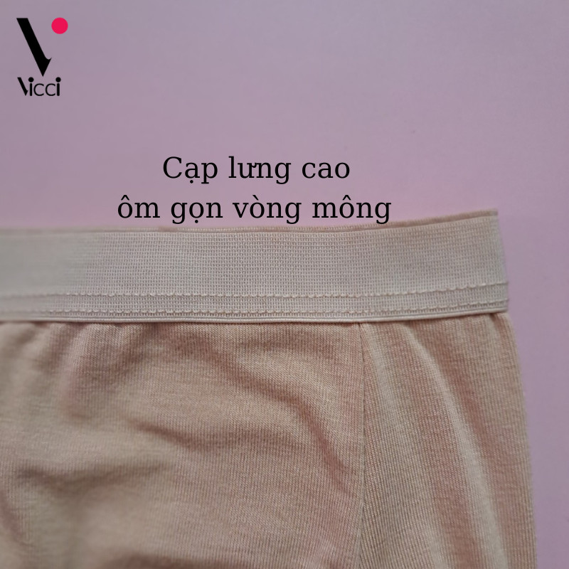 Mô tả Set 4 quần lót nữ Vicci cotton cao cấp lưng cao gen nhẹ 105 mềm mại, êm ái, kháng khuẩn khử mùi - 6