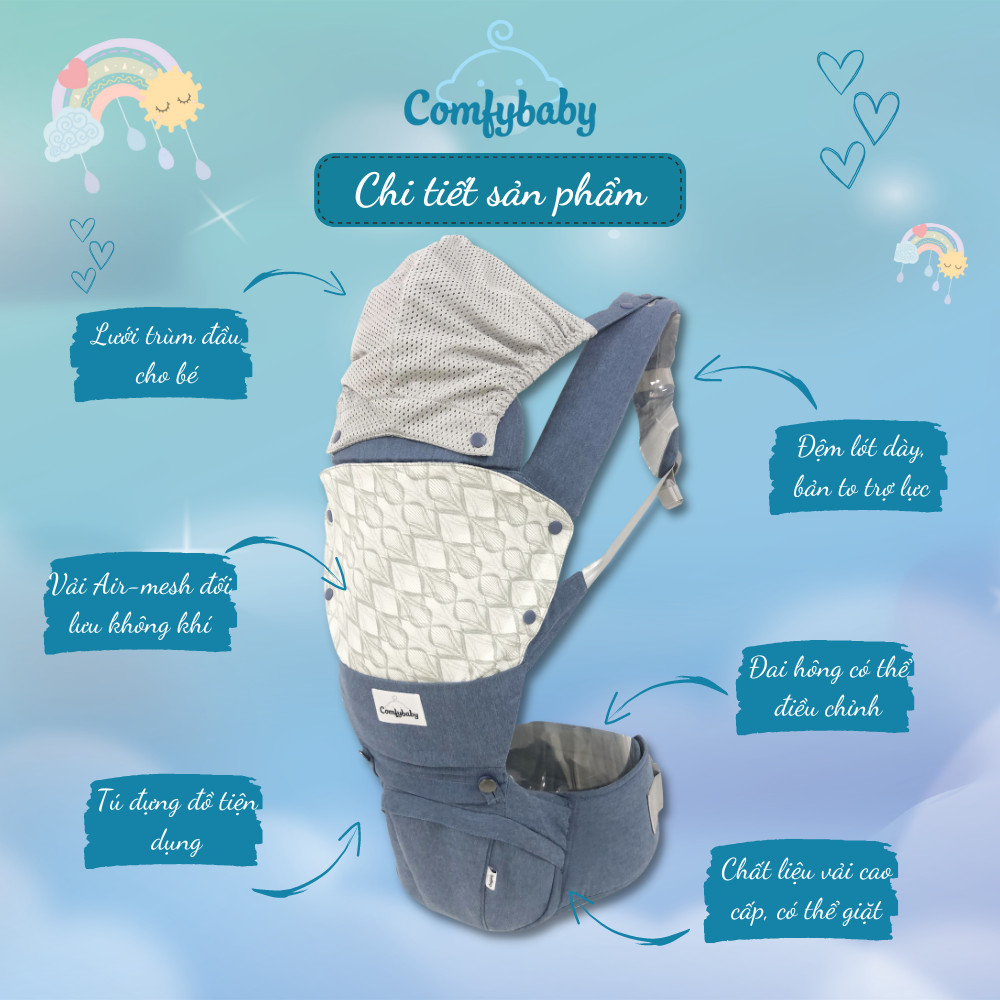 Địu Trợ Lực Cao Cấp Comfybaby