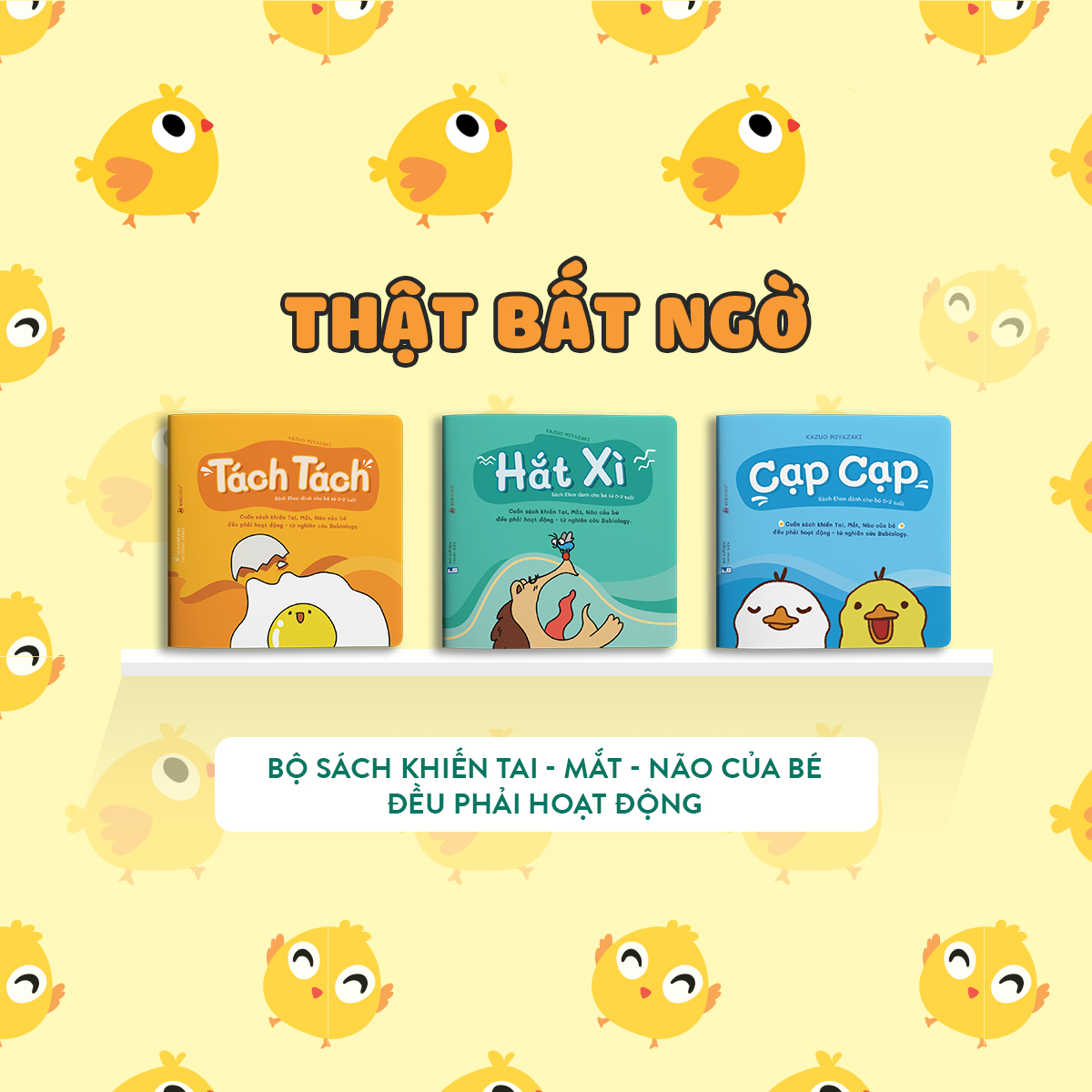Mô tả Sách Ehon - Combo 3 cuốn Thật bất ngờ - Dành cho trẻ từ 0 đến 2 tuổi - 1