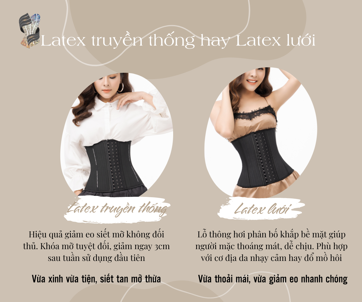 Mô tả Đai nịt bụng giảm mỡ định hình eo thon Latex Corset Chuẩn Luxury truyền thống 25cm - 3