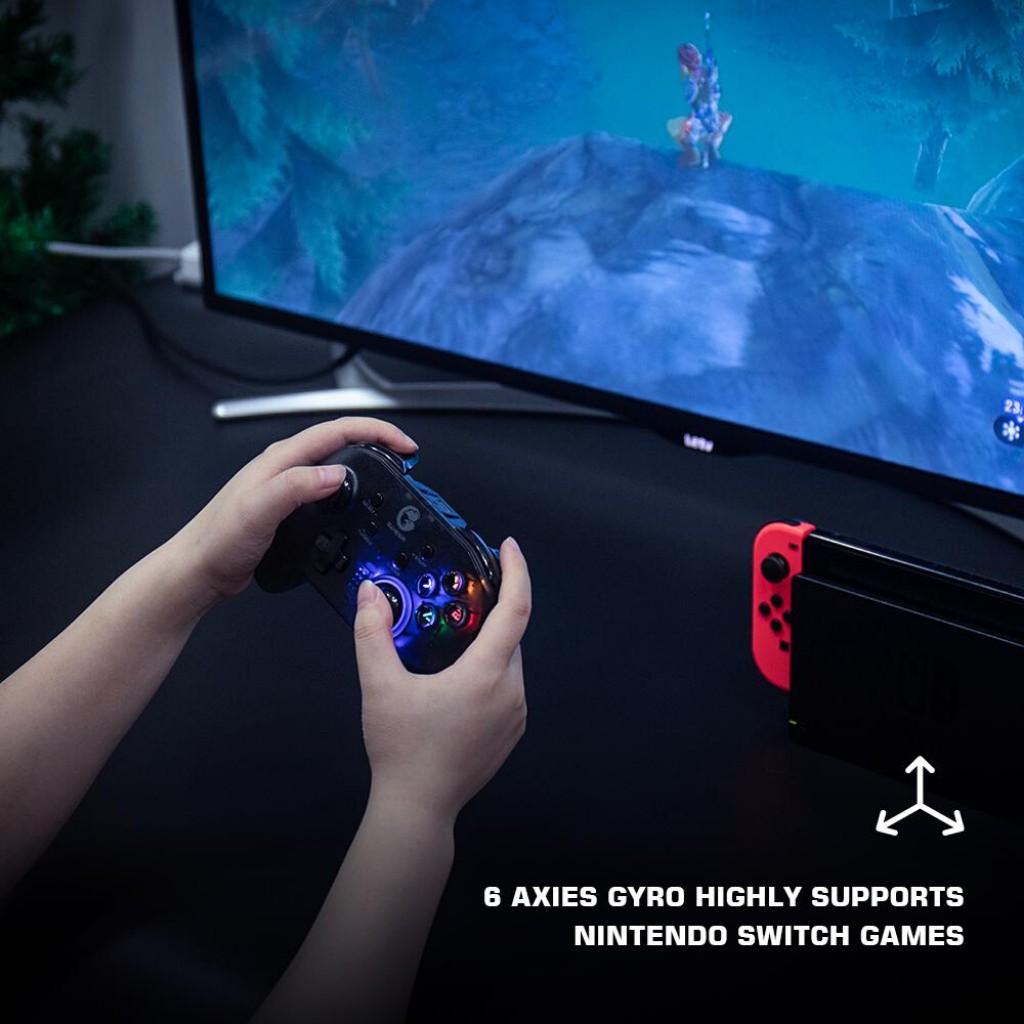 Mô tả Tay cầm chơi game HOSAN gameSir T4 Pro, hỗ trợ cả PC và điện thoại, thời lượng pin 600mAh - 2