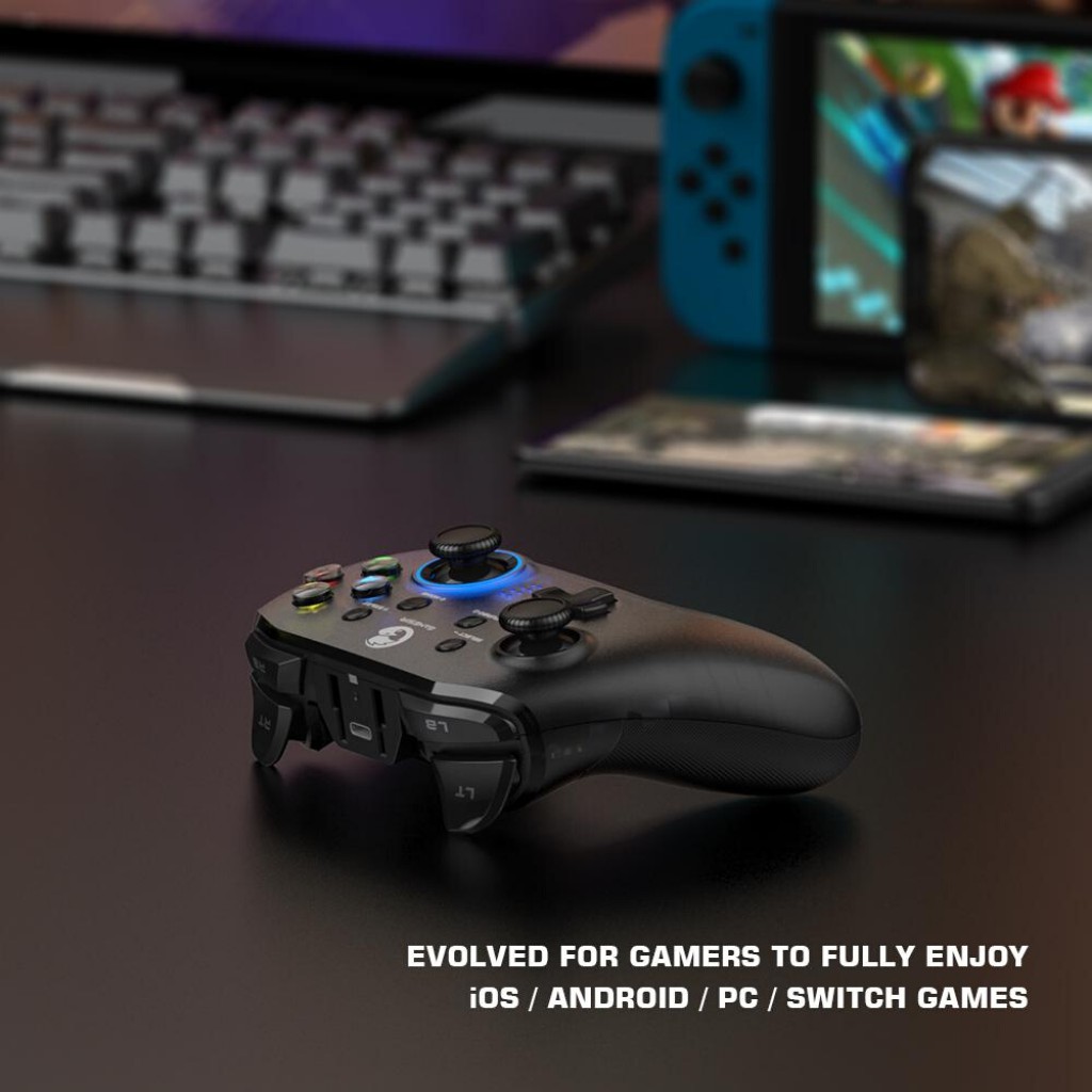 Mô tả Tay cầm chơi game HOSAN gameSir T4 Pro, hỗ trợ cả PC và điện thoại, thời lượng pin 600mAh - 3