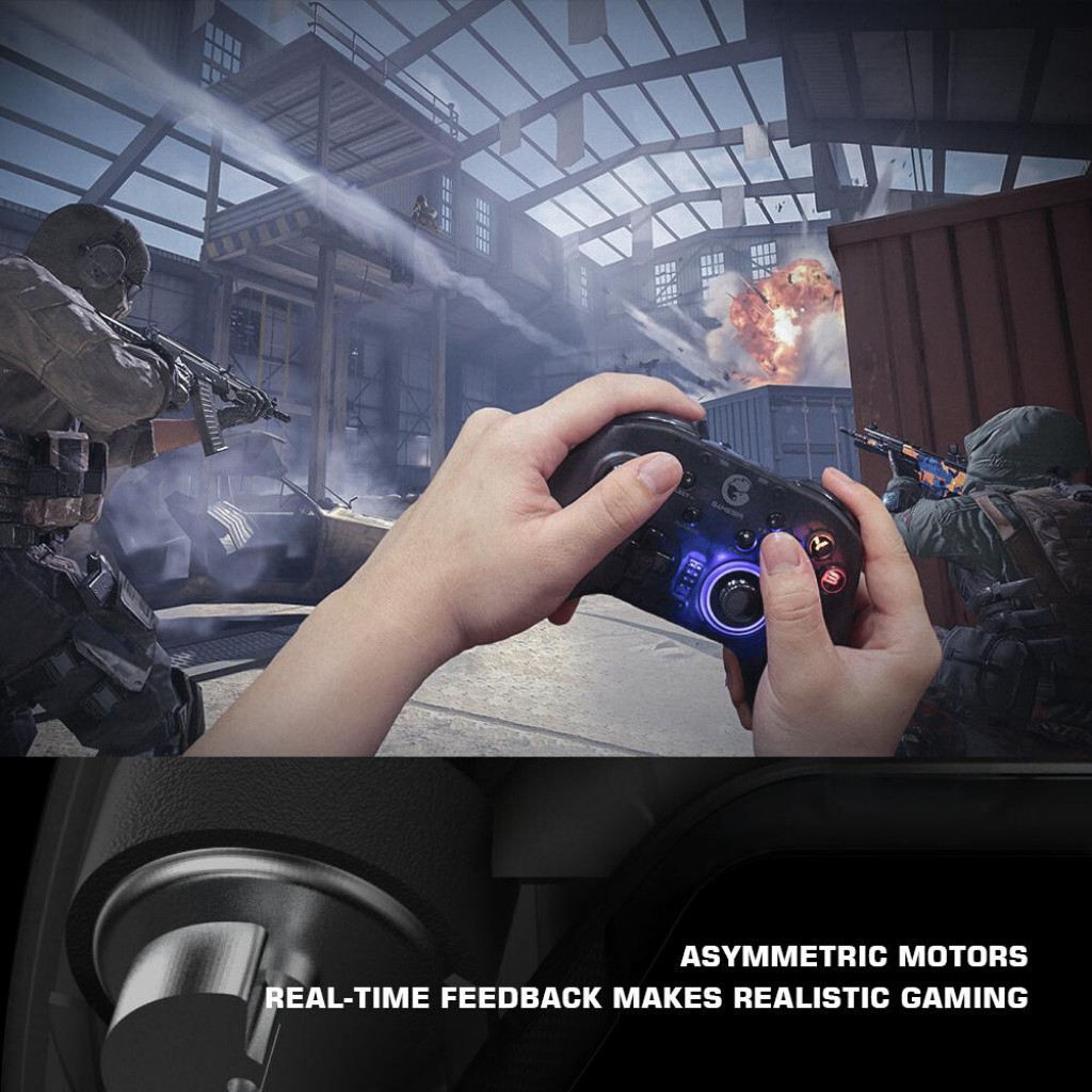 Mô tả Tay cầm chơi game HOSAN gameSir T4 Pro, hỗ trợ cả PC và điện thoại, thời lượng pin 600mAh - 4