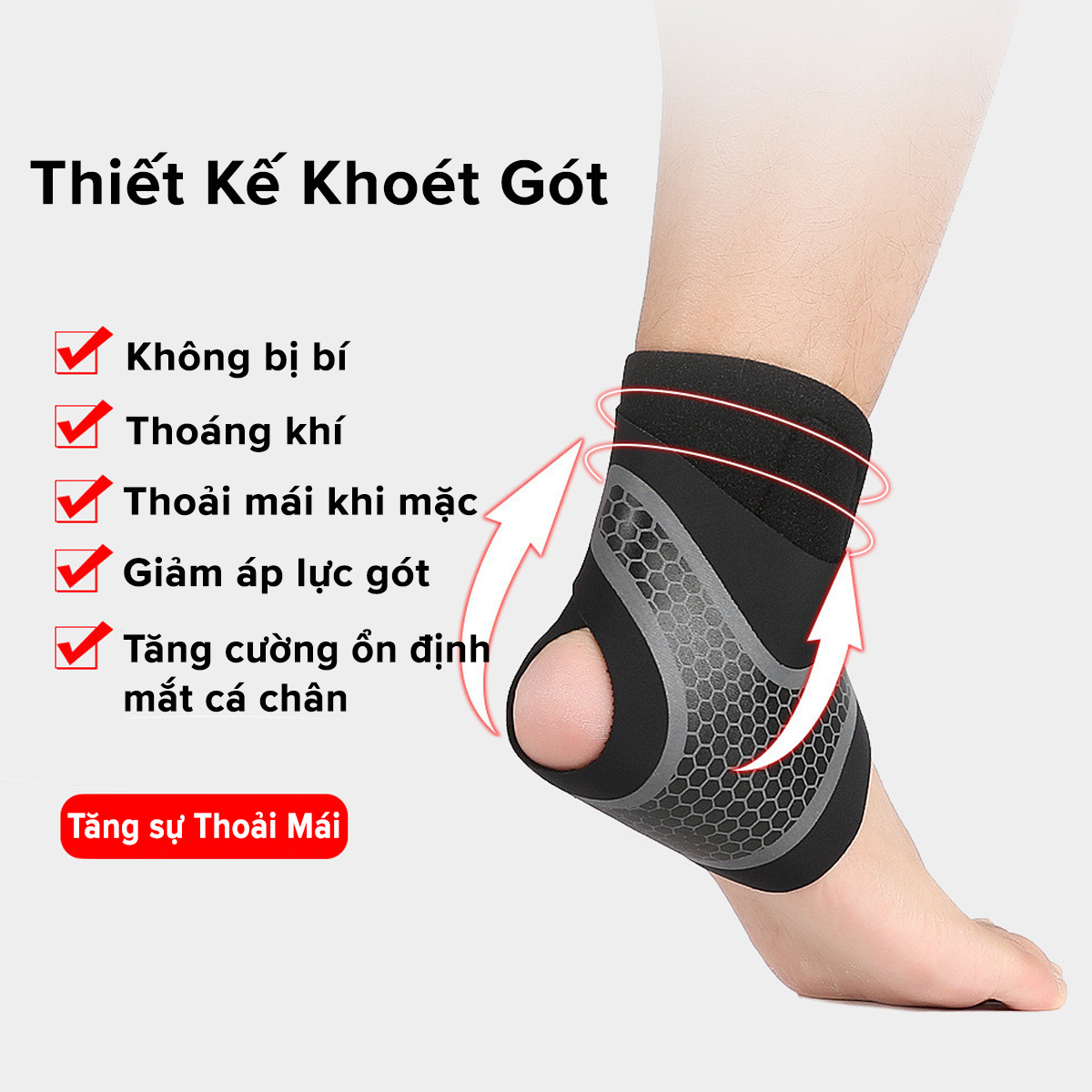 Mô tả Đai Băng Quấn Cổ Chân Giúp Bảo Vệ Mắt Cá Chân, Chống Lật Cổ Chân Khi Chơi Thể Thao, Bóng Đá, Tập Gym Chính Hãng Amalife - 6