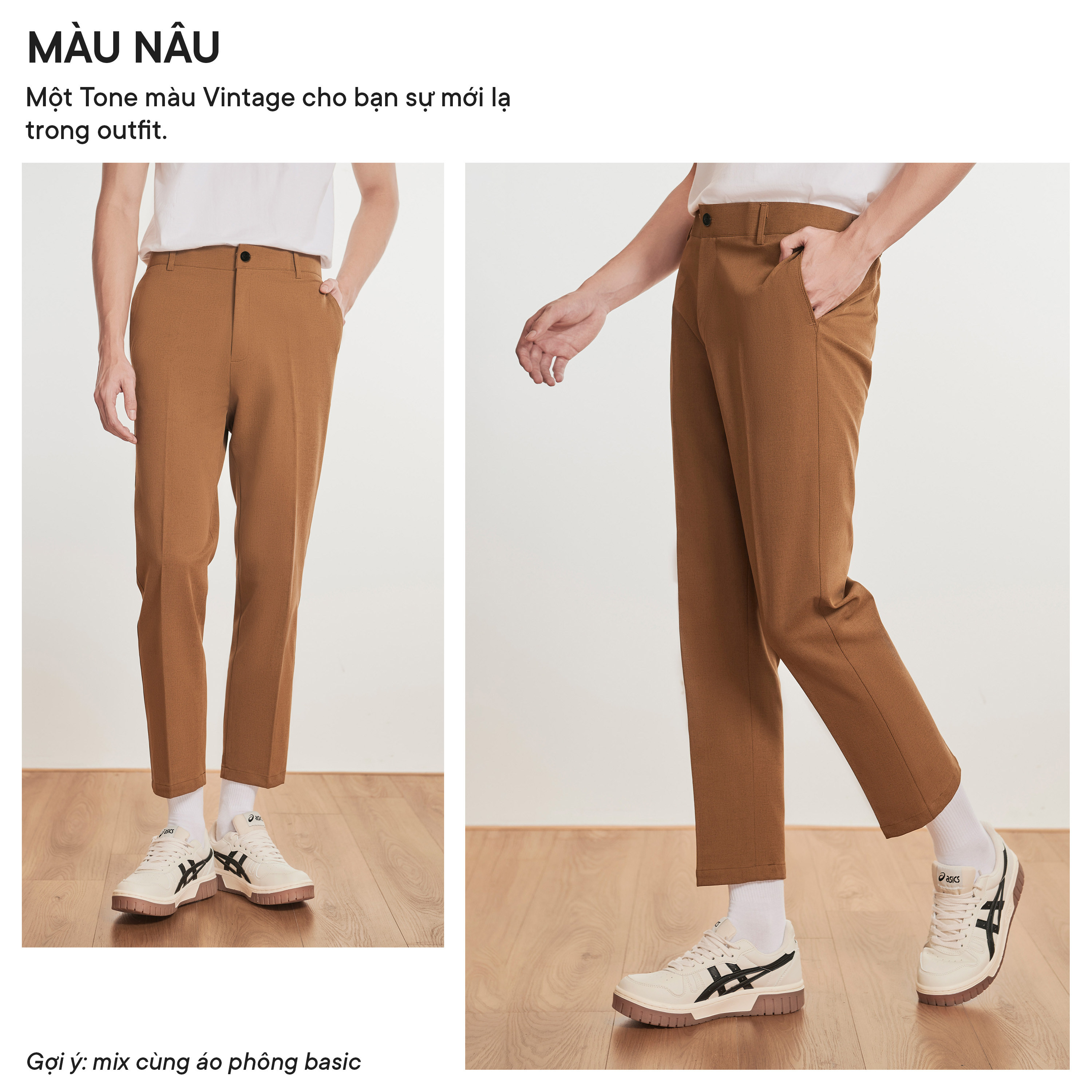 Mô tả Quần kaki nam JBAGY dáng baggy, co giãn cạp chun ẩn tinh tế - JD0103 - 7