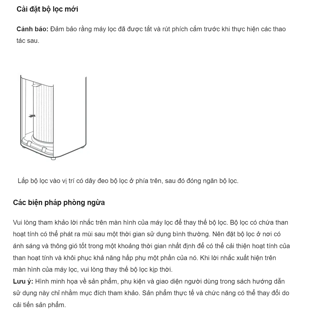 Mô tả Xiaomi 4 - Lõi lọc không khí Xiaomi Smart Air Purifier 4 Filter (BỘ LỌC) - Chính hãng Digiworld - 3