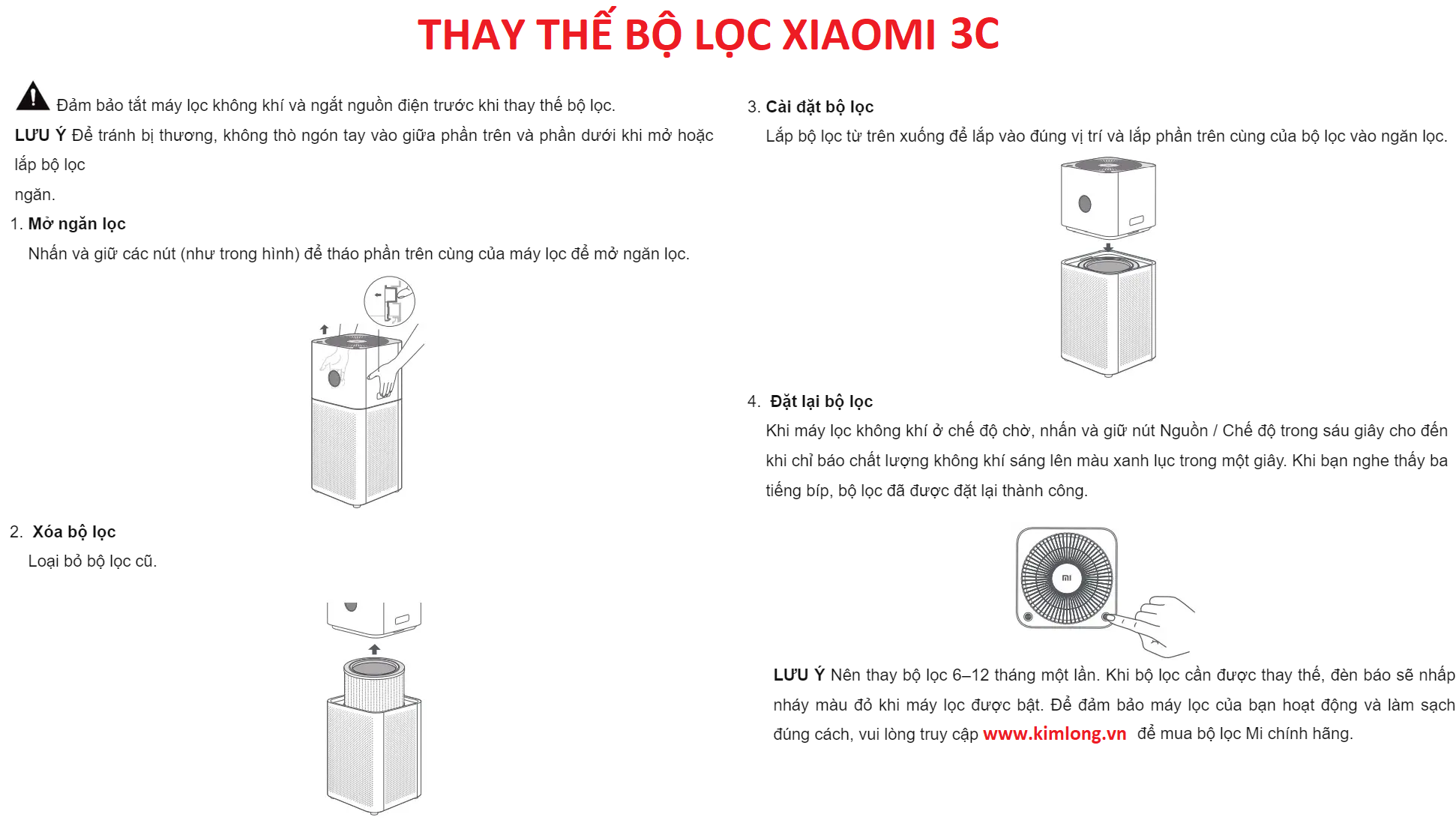 Mô tả Lõi lọc không khí Xiaomi Smart Air Purifier Filter Có chip RFID - Chính hãng Digiworld - 4