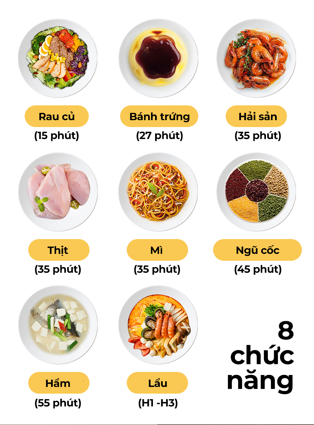 Mô tả Nồi hấp nồi lẩu điện đa năng 2 tầng ZOLELE nấu lẩu, nấu canh, hấp bánh bao ES931 9.3L - Chính hãng - 8