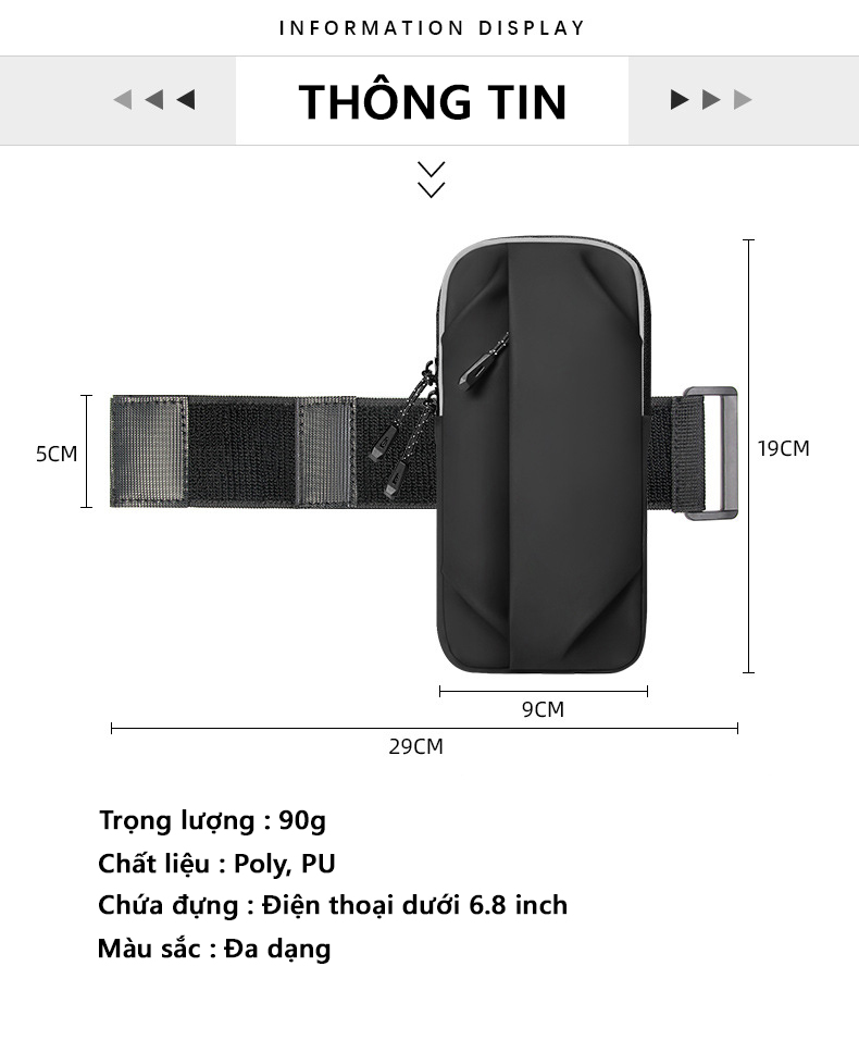 Mô tả Túi Thể Thao Bảo Hành 12 Tháng Túi Chạy Bộ Đa Năng Chống Thấm Sức Chứa Lớn Và Thoáng Khí Cleacco TTT Boro Sport - 2