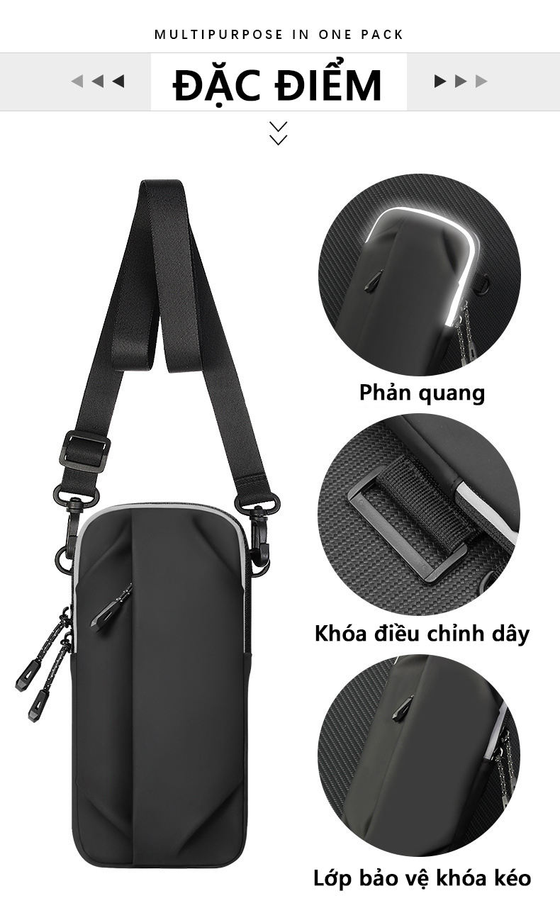 Mô tả Túi Thể Thao Bảo Hành 12 Tháng Túi Chạy Bộ Đa Năng Chống Thấm Sức Chứa Lớn Và Thoáng Khí Cleacco TTT Boro Sport - 6