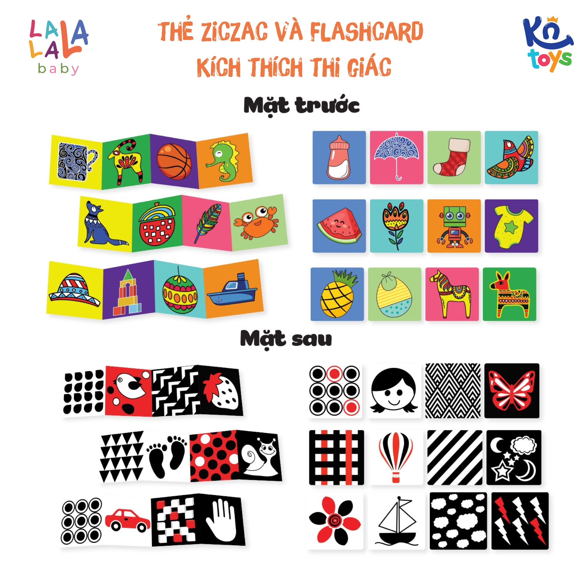 Bộ thẻ Zigzag và Flashcard SET 1