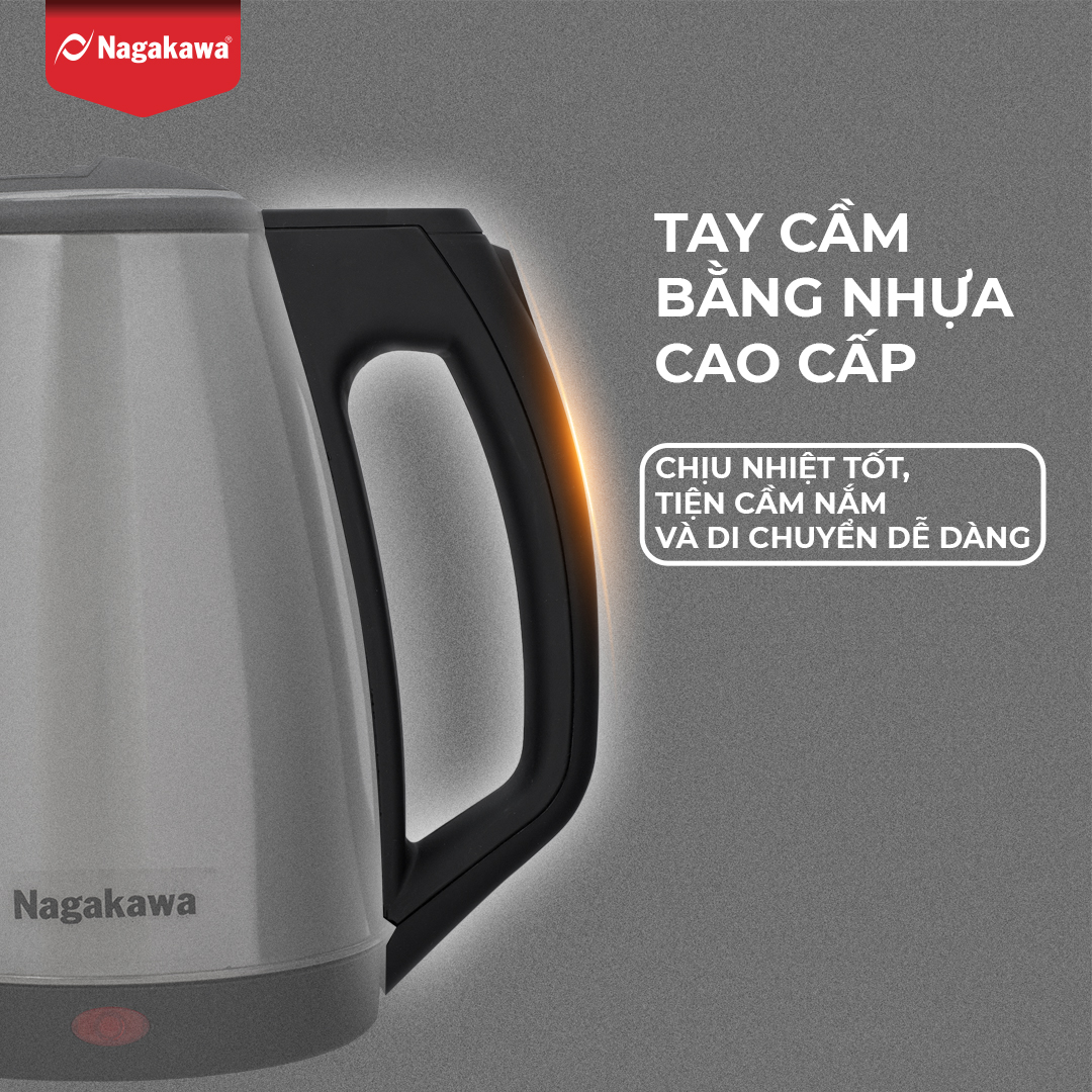 Mô tả Ấm Siêu Tốc NAGAKAWA NAG0308 1.8l (1.8 Lít)  Bảo Hành 12 Tháng - 6
