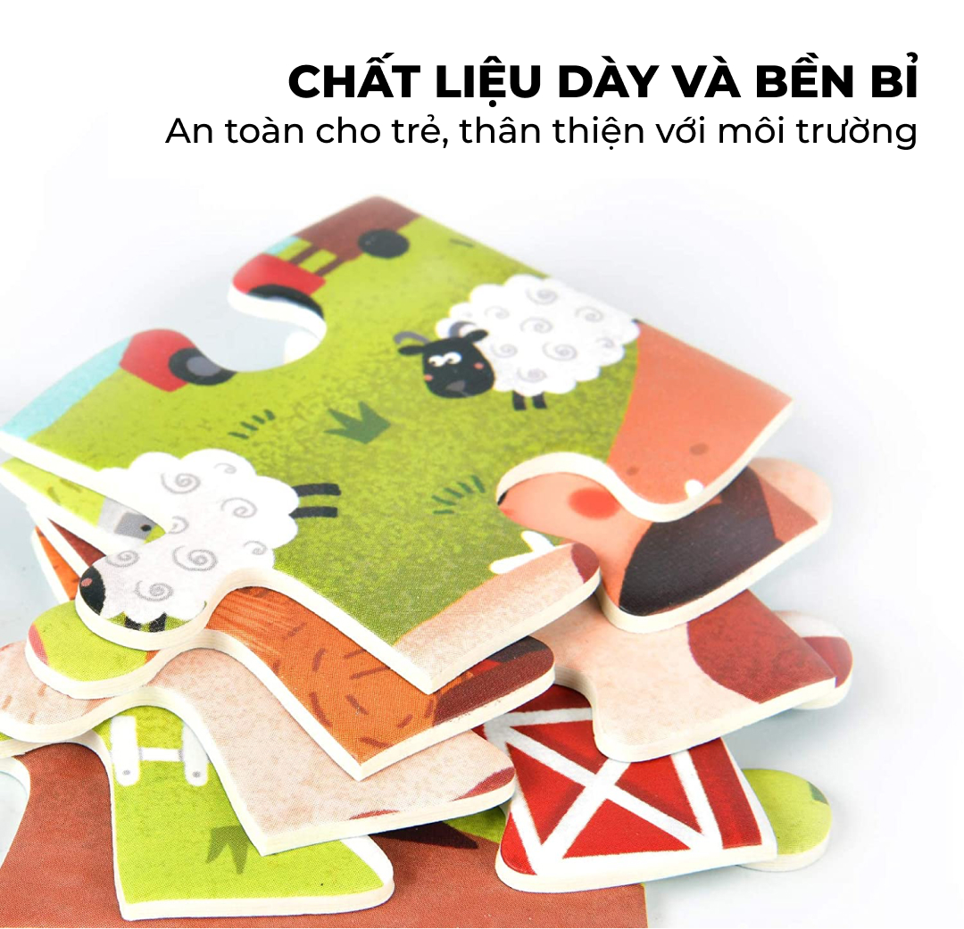 Mô tả Bộ xếp hình 8 cấp độ cho bé Mideer Level Up Puzzle chính hãng đồ chơi giáo dục trẻ em thông minh - 6