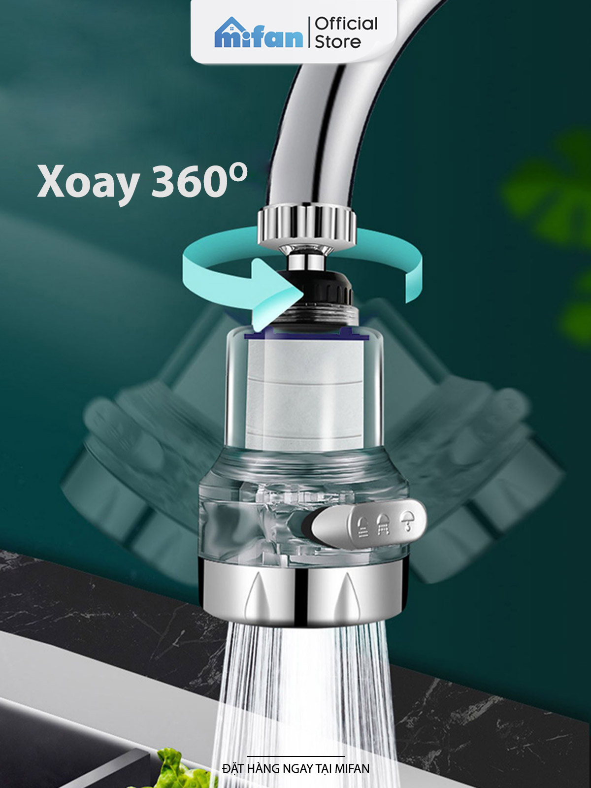 Đầu vòi Mifan 3 chế độ phun