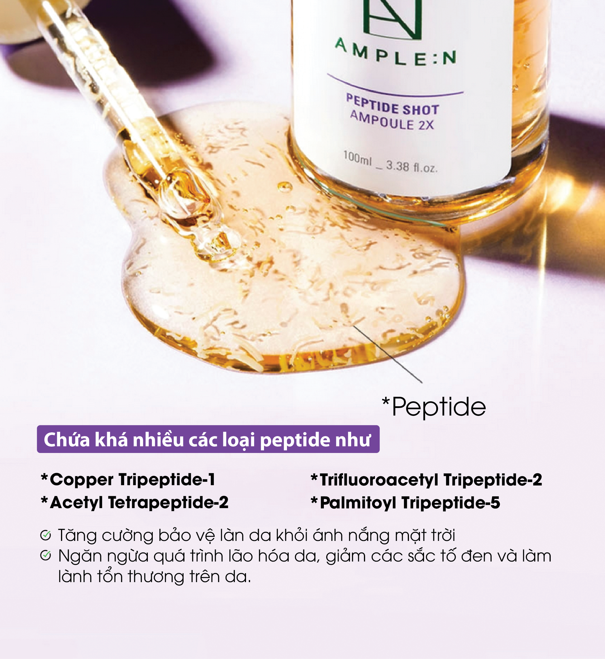 Mô tả Tinh Chất Chống Lão Hóa AMPLE:N Peptide Shot Ampoule 2X 100ML - 4