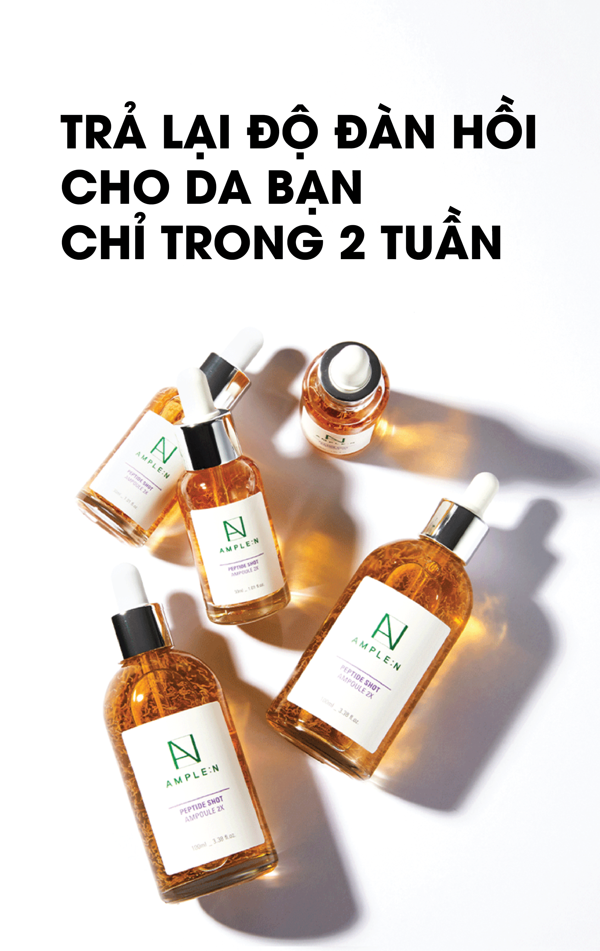 Mô tả Tinh Chất Chống Lão Hóa AMPLE:N Peptide Shot Ampoule 2X 100ML - 8