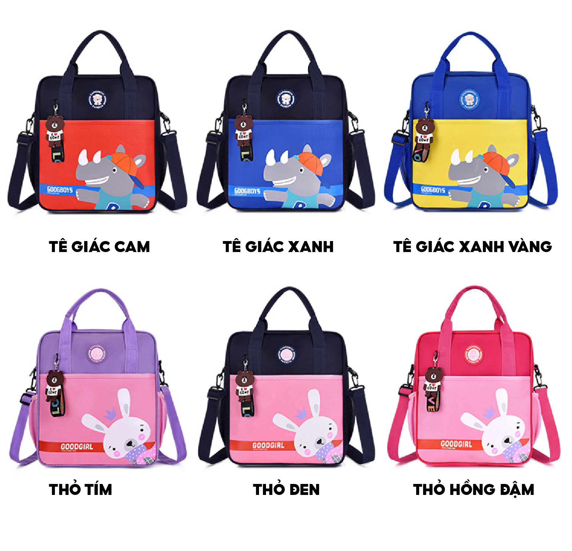 Mô tả Túi xách cho bé đi học thêm đeo chéo và đeo balo 1989KIDS SHOP đựng đồ dùng sách vở phù hợp nhất cho bé cấp 1 - 6