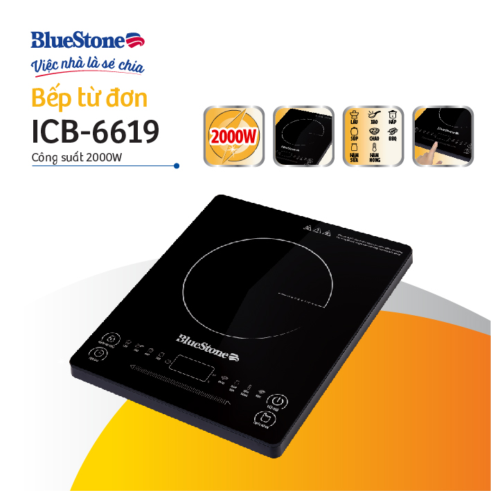 Mô tả Bếp Từ Đơn BlueStone ICB-6619 - 2000W - 1