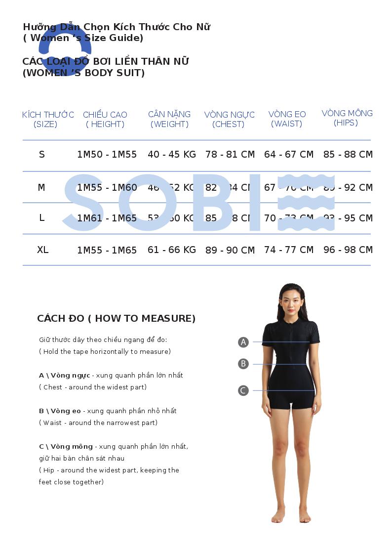 Mô tả Đồ bơi nữ liền thân tay dài Alida Sobie - 1