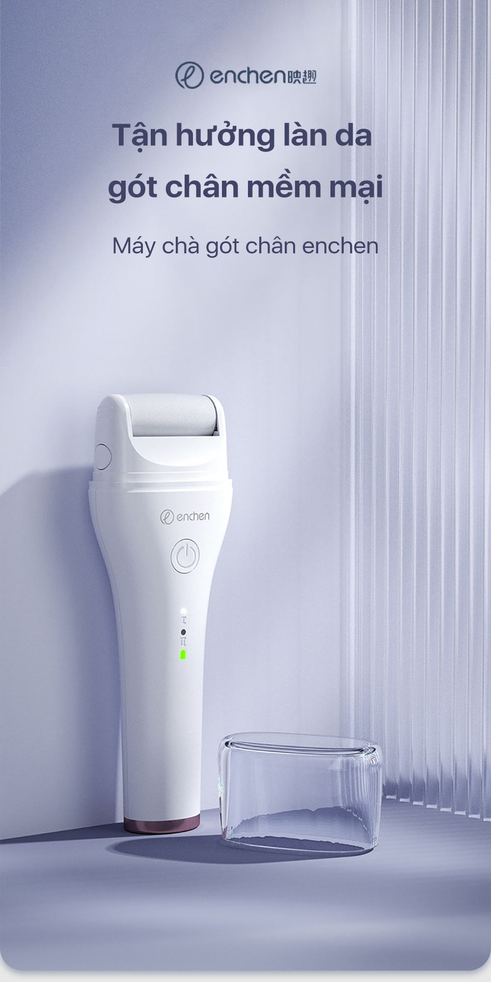 Mô tả Máy tẩy vết chai chân Enchen Rock chà và làm mịn chăm sóc gót chân - 1