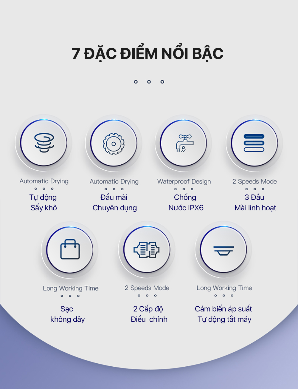 Mô tả Máy tẩy vết chai chân Enchen Rock chà và làm mịn chăm sóc gót chân - 2