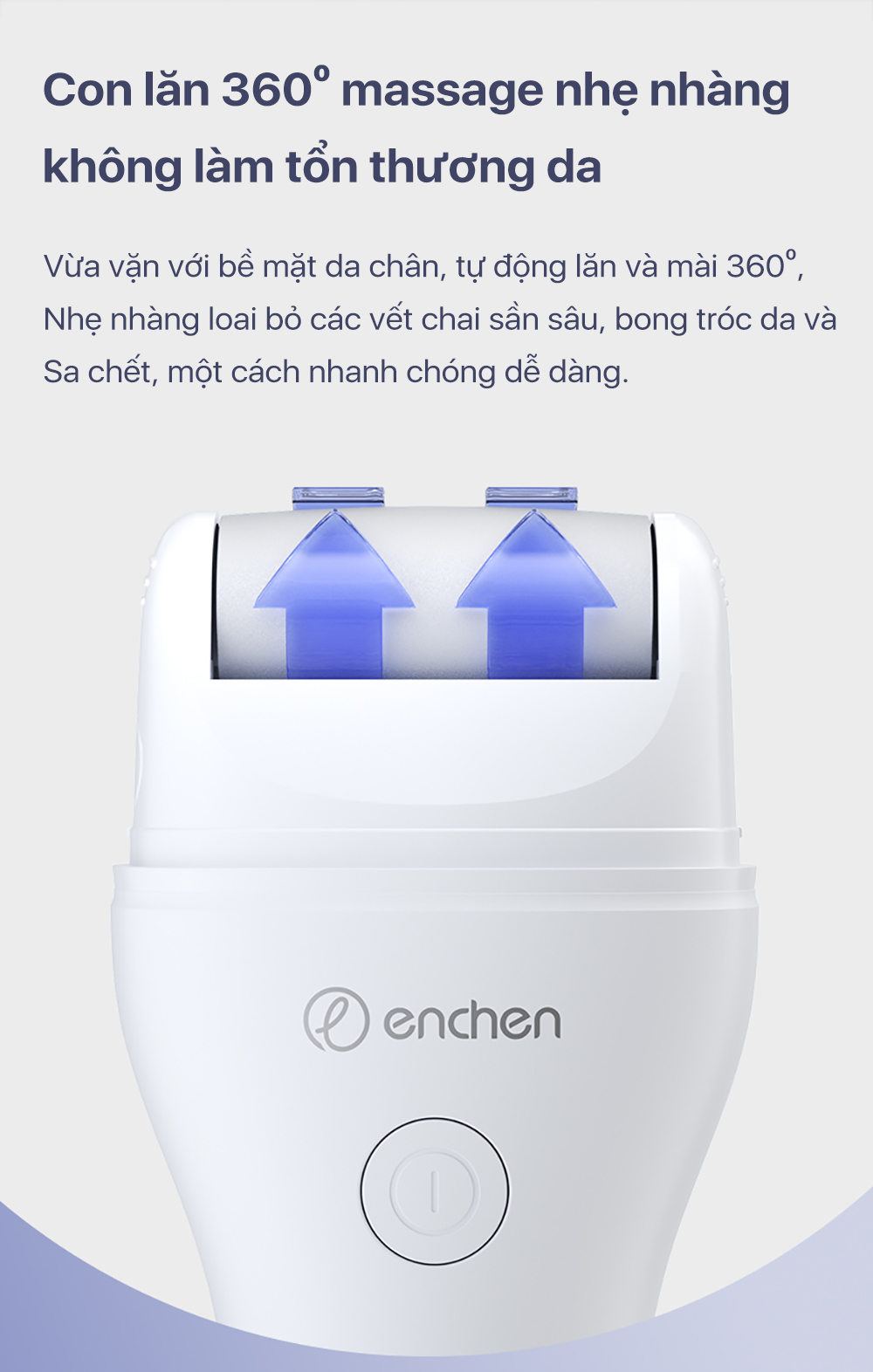 Mô tả Máy tẩy vết chai chân Enchen Rock chà và làm mịn chăm sóc gót chân - 5