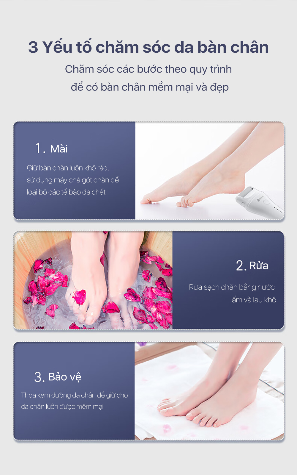 Mô tả Máy tẩy vết chai chân Enchen Rock chà và làm mịn chăm sóc gót chân - 11
