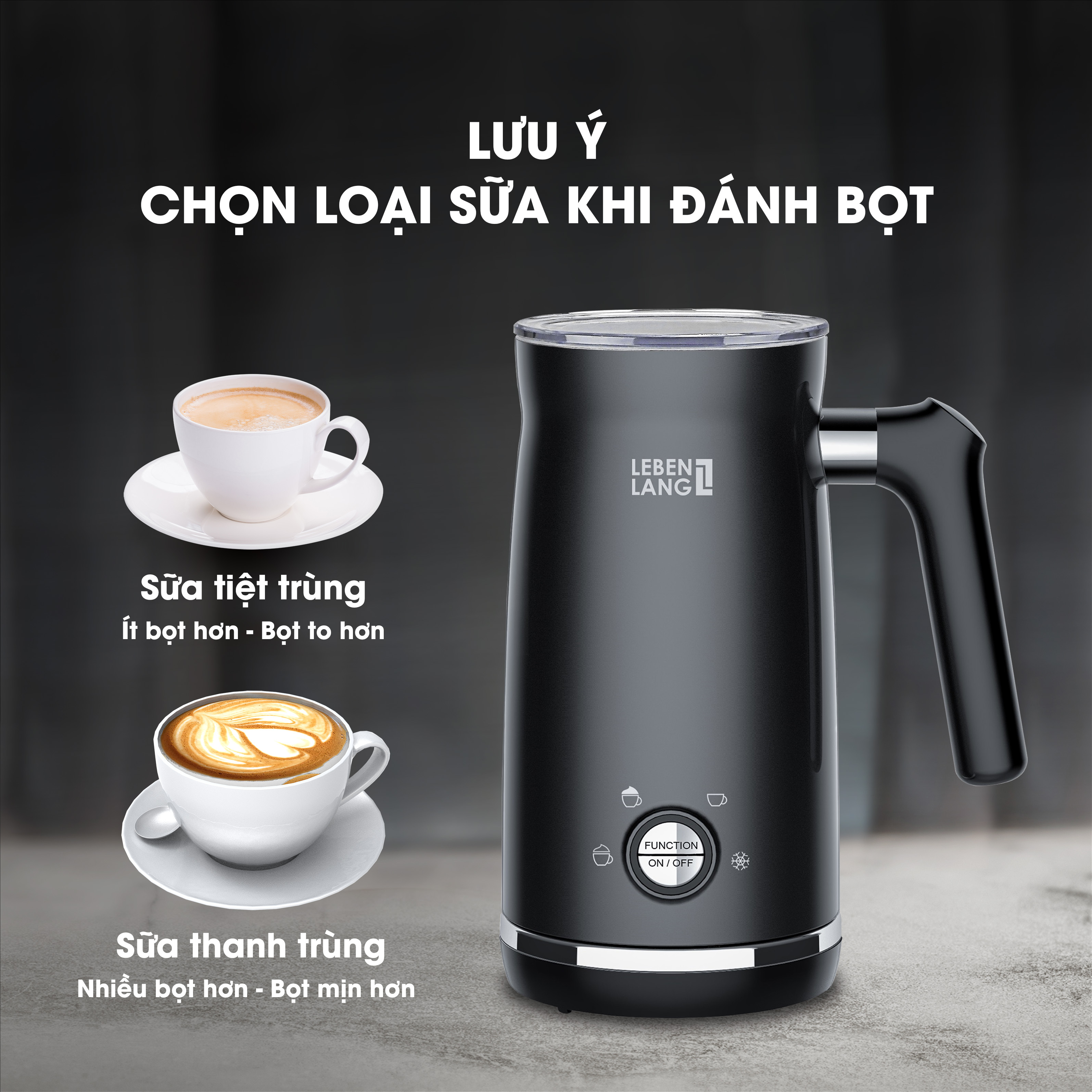 Máy đánh sữa LEBENLANG LBF3088