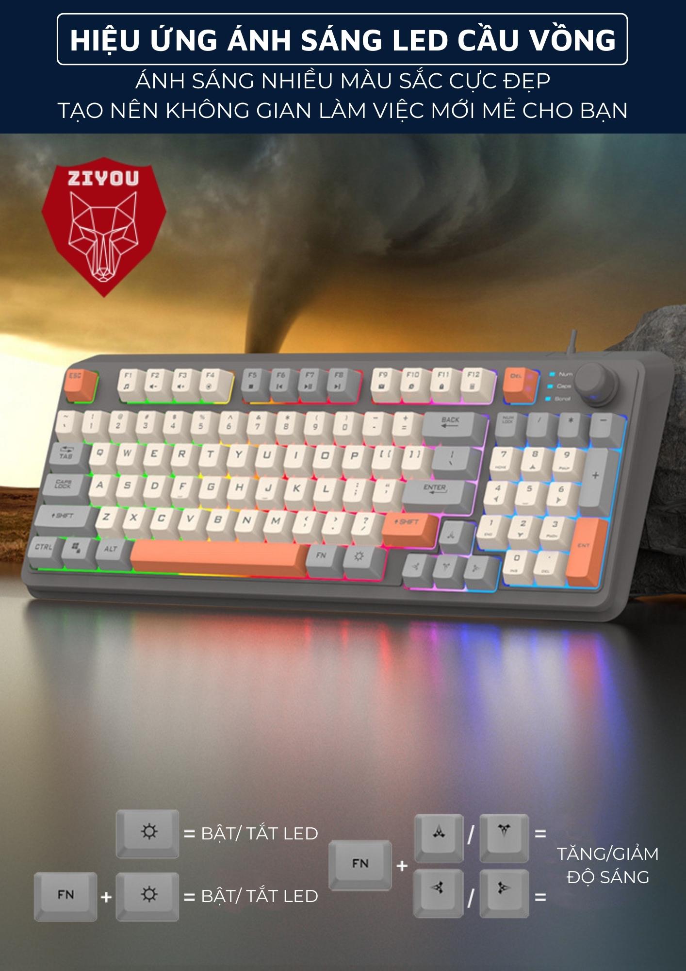 Mô tả Bàn Phím Máy Tính Giả Cơ Gaming K82 LED LIGHT 7 Màu Cực Đẹp Gõ Cực Đã Dùng Chơi Game, Văn Phòng - 5