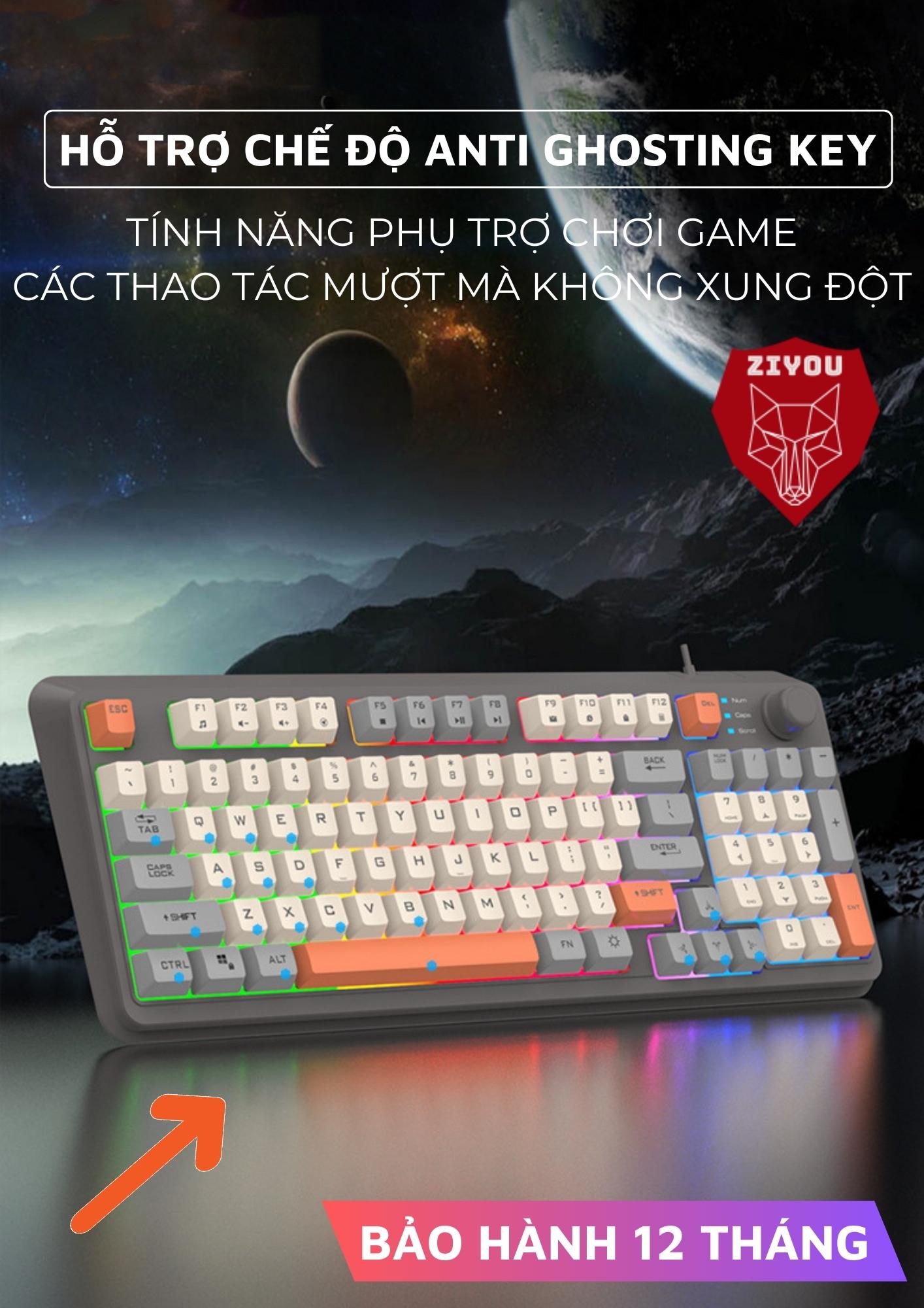 Mô tả Bàn Phím Máy Tính Giả Cơ Gaming K82 LED LIGHT 7 Màu Cực Đẹp Gõ Cực Đã Dùng Chơi Game, Văn Phòng - 12