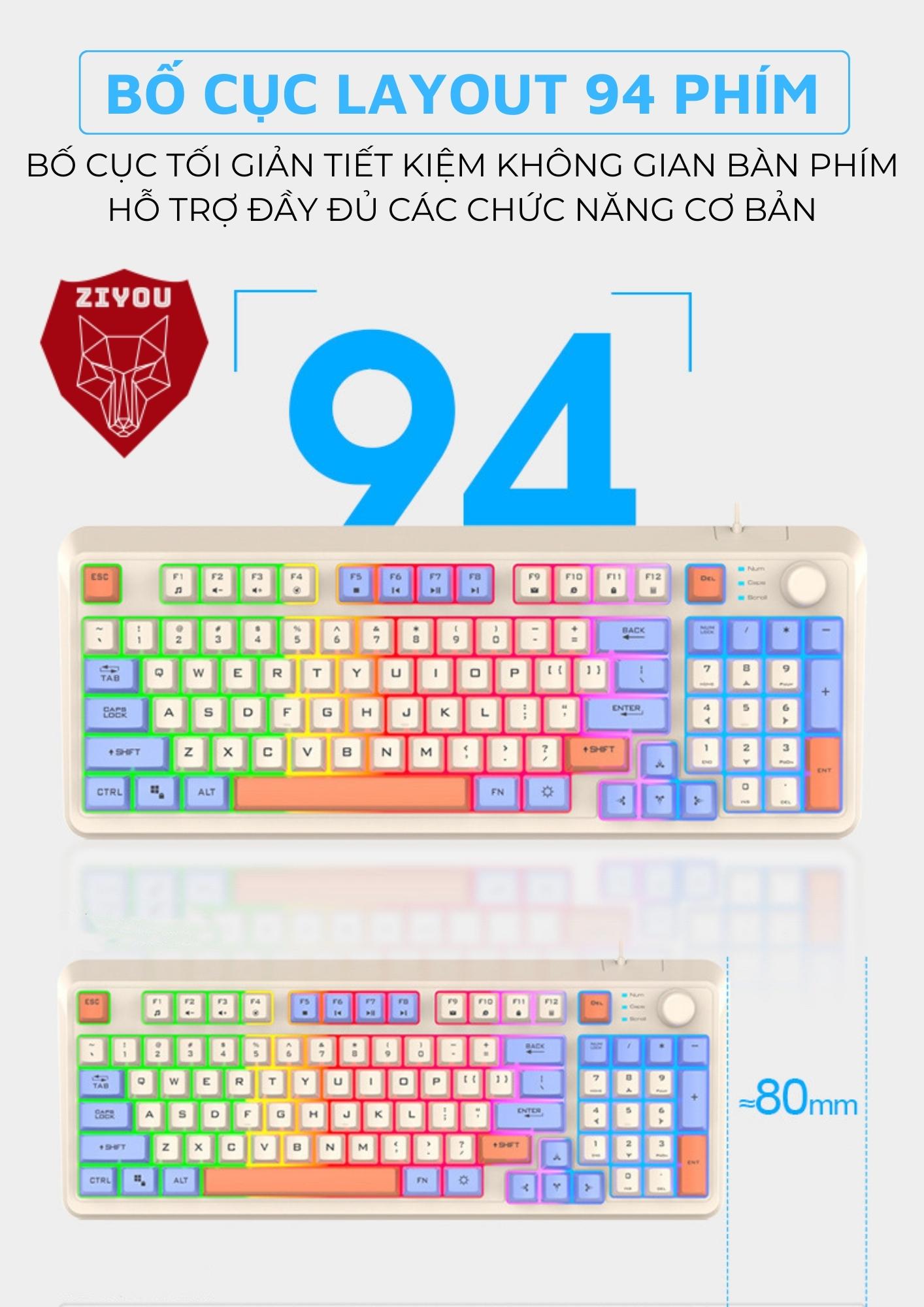Mô tả Bàn Phím Máy Tính Giả Cơ Gaming K82 LED LIGHT 7 Màu Cực Đẹp Gõ Cực Đã Dùng Chơi Game, Văn Phòng - 8