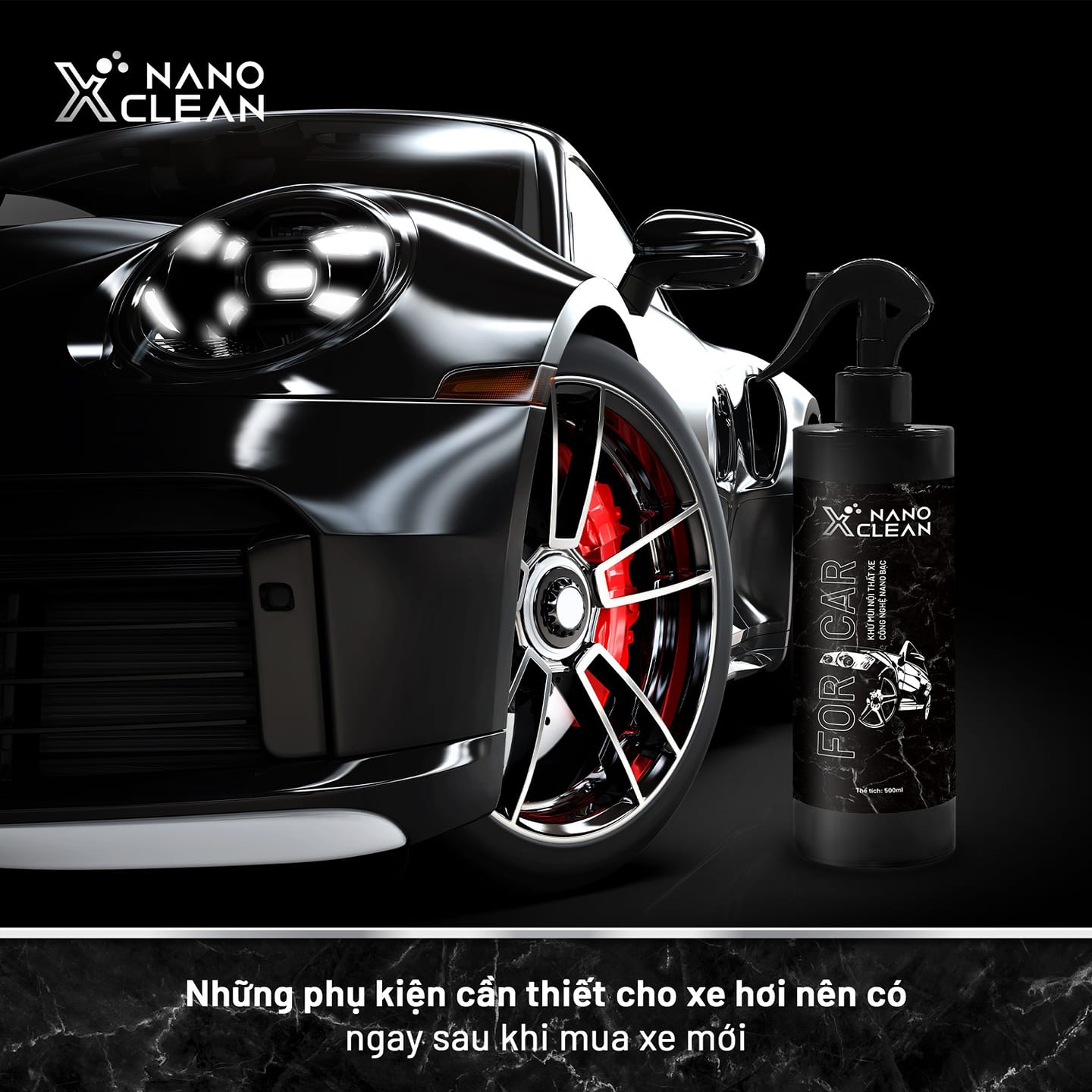 Mô tả Chai xịt diệt khuẩn khử mùi xe ô tô, khử mùi xe hơi Nano Xclean For Car 500ml-Khử mùi Say xe, Hải Sản, Ẩm mốc - 8