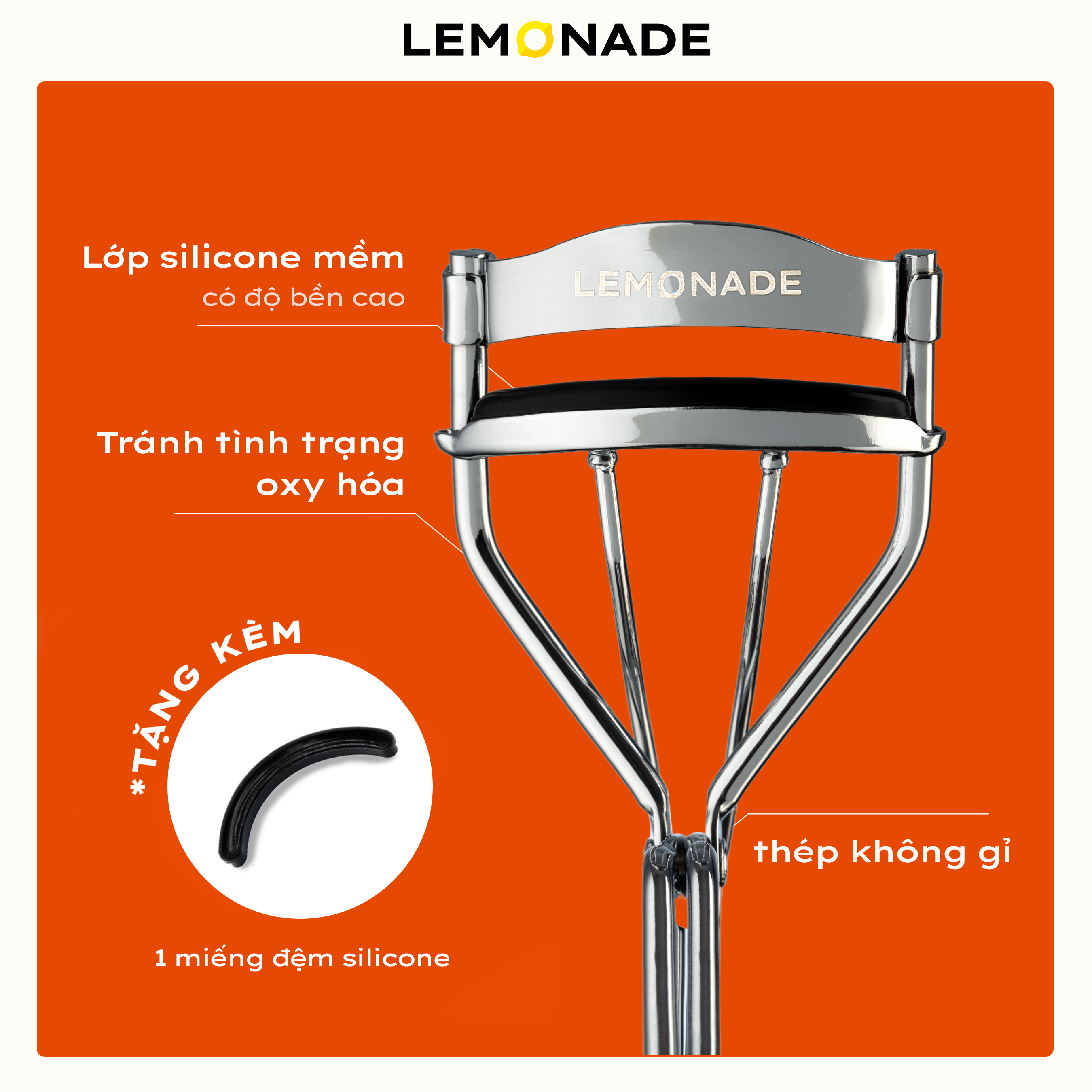 Mô tả Combo Lemonade Chì kẻ mày 2 đầu Dual Eyebrow 2.75g và Kẹp mi cong lâu 22g - 7
