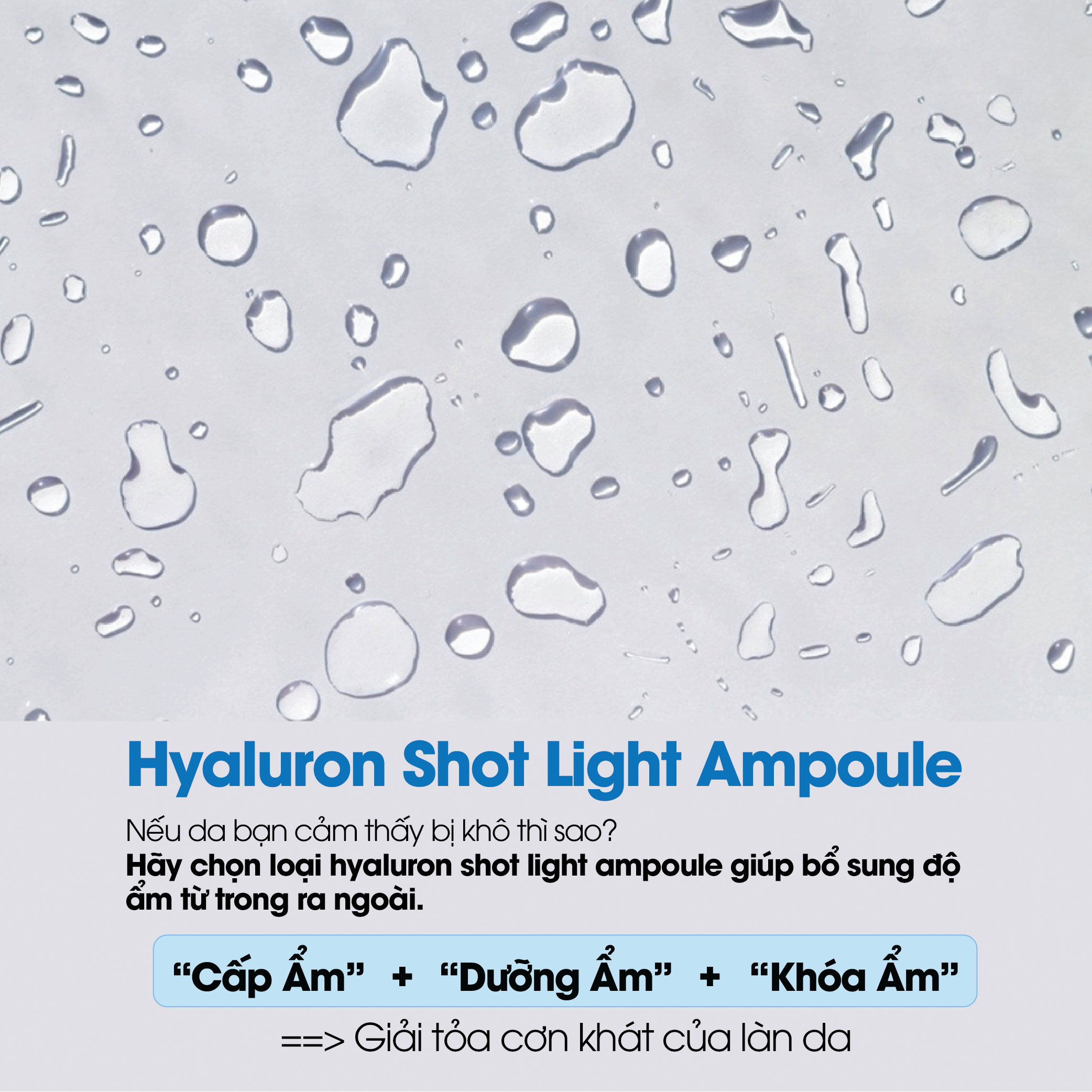 Mô tả Tinh Chất Cấp Ẩm Làm Trắng Da Ample:N Hyaluron Shot Light Ampoule 100ml - 2