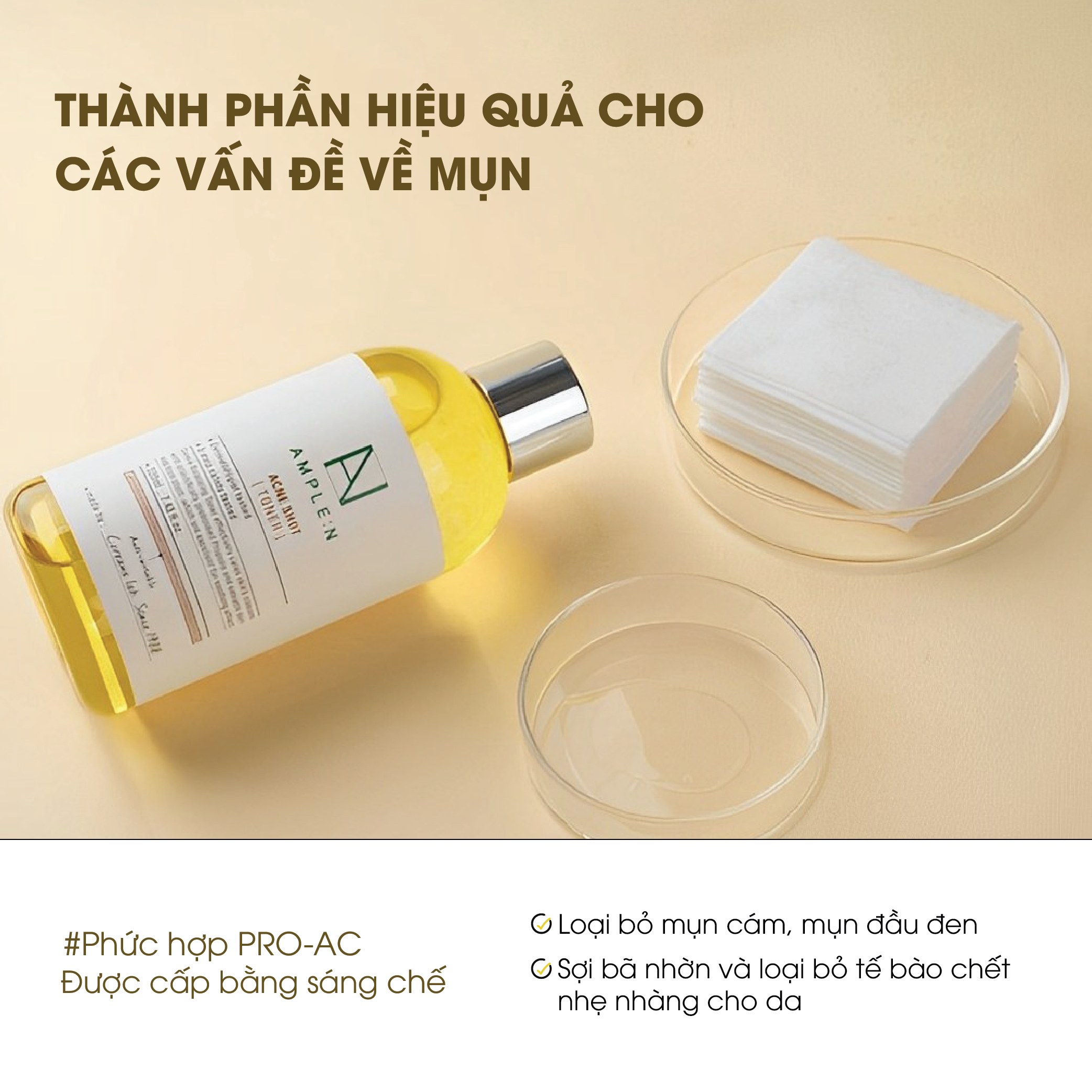 Mô tả Toner Cho Da Mụn Và Nhạy Cảm AMPLE:N Acne Shot Toner 220ml - 2