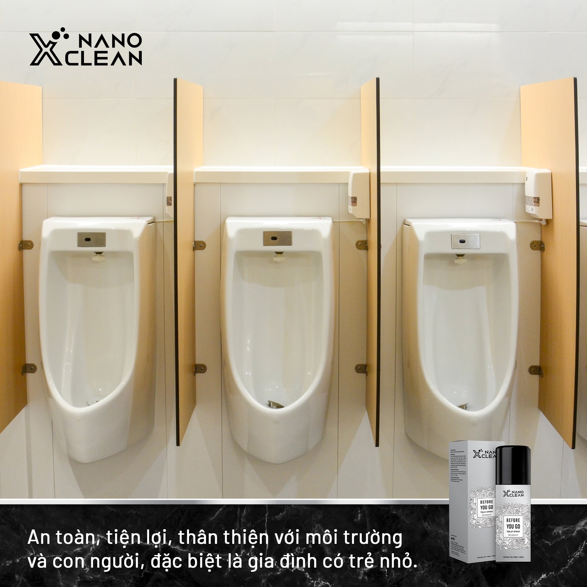 Mô tả CHAI XỊT DIỆT KHUẨN KHỬ MÙI BỒN CẦU TOILET NHÀ VỆ SINH 40ML-NANO XCLEAN TOILET SPRAY- AHT CORP (AHTC) - 3
