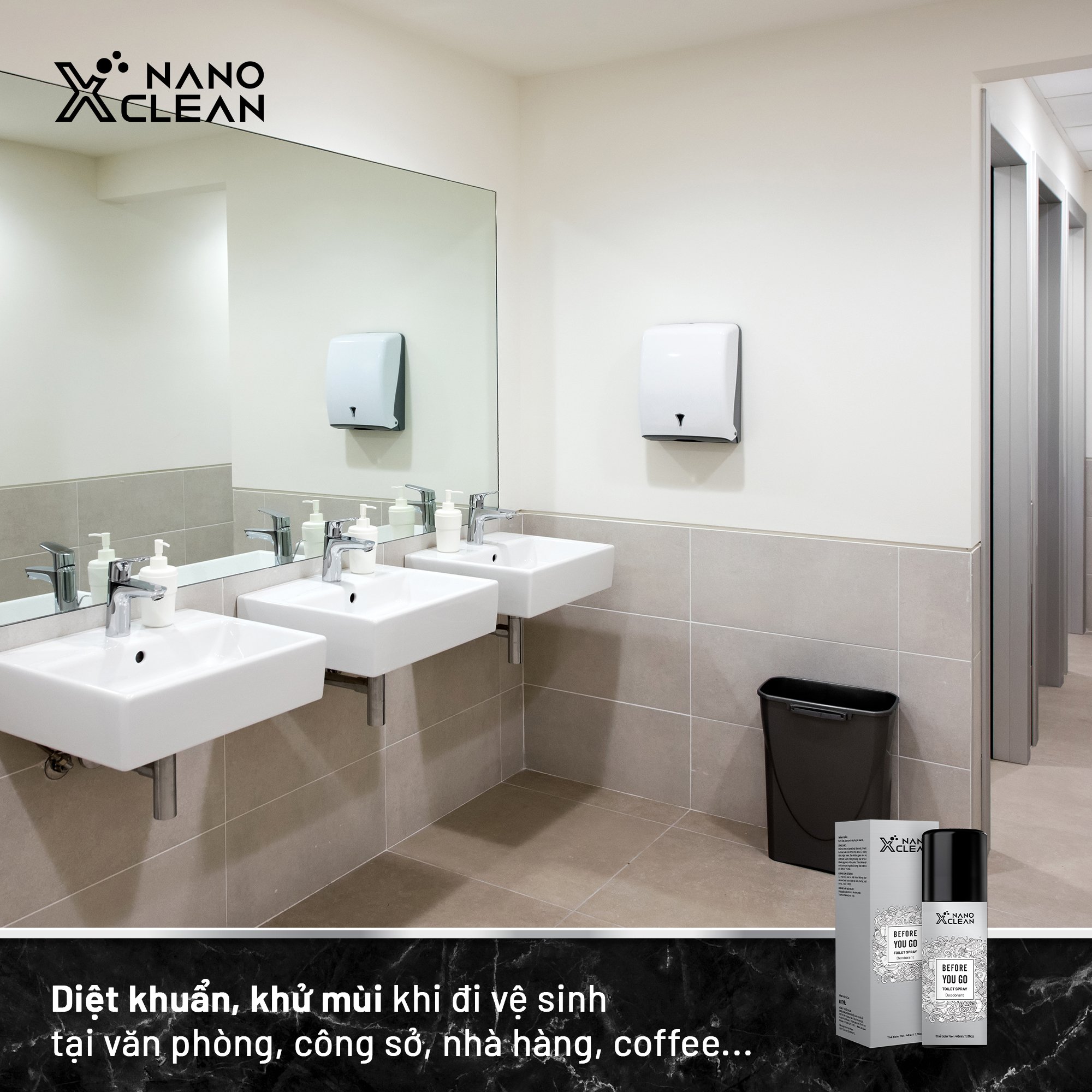 Mô tả CHAI XỊT DIỆT KHUẨN KHỬ MÙI BỒN CẦU TOILET NHÀ VỆ SINH 40ML-NANO XCLEAN TOILET SPRAY- AHT CORP (AHTC) - 5