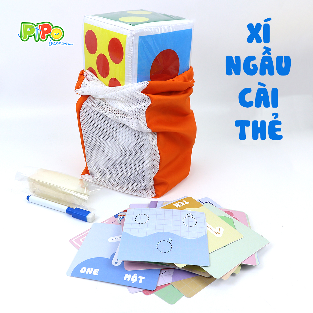 Xí ngầu vải PiPoVietnam phiên bản cài thẻ