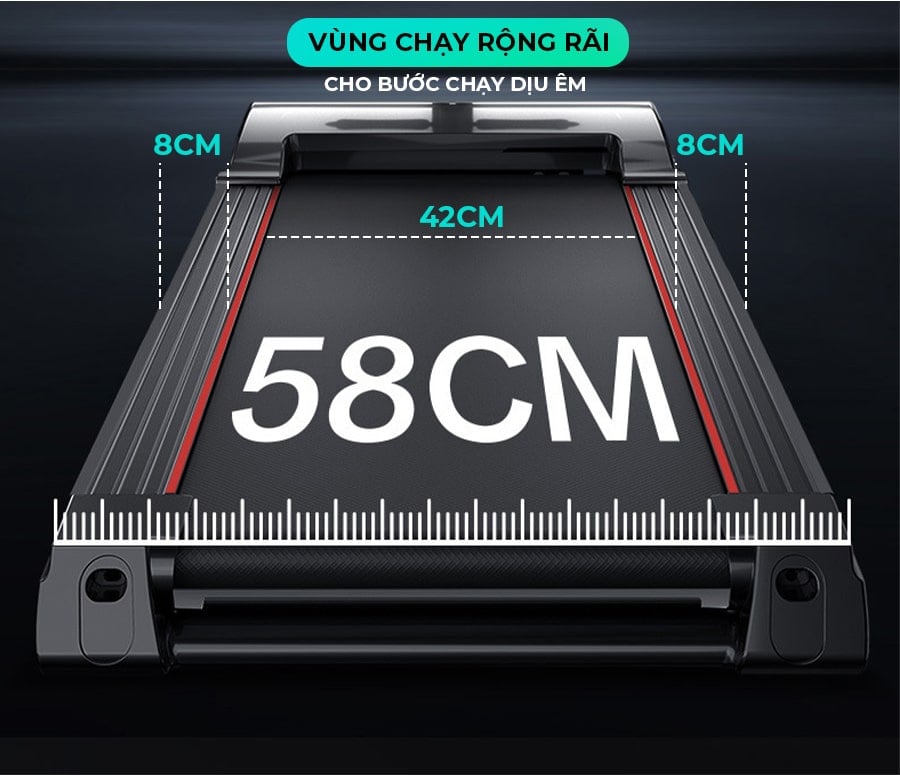 Mô tả CHỈ GIAO MIỀN BẮC I Máy chạy bộ KINGSPORT BK-8000 đa năng, thảm chạy rộng chống trơn, kèm đai massage và thanh gập bụng - 4
