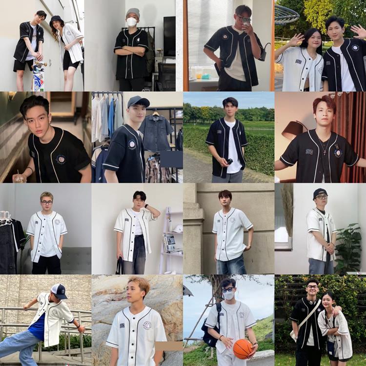 Mô tả Áo thun nam bóng chày thương hiệu 660 Boutique jersey hình thêu dày dặn form oversize áo sơ mi unisex - SHNTK416 - 2