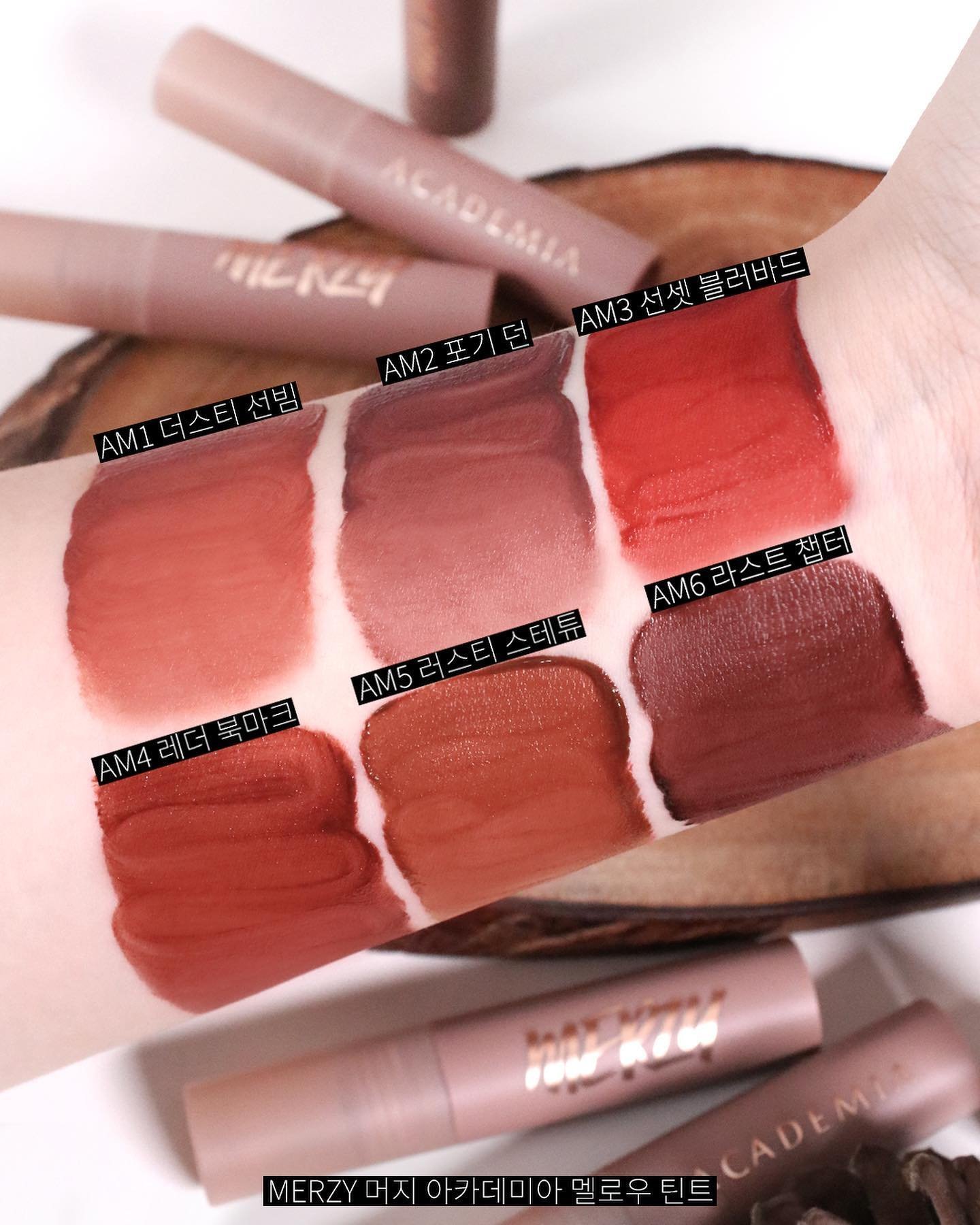 Mô tả Son kem siêu lì, chuẩn màu, mịn mướt như bơ Merzy Academia Mellow Tint 4g - 2