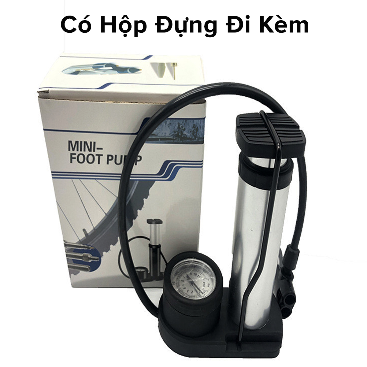 Mô tả Bơm Xe Máy Bơm Xe Đạp Nhỏ Gọn Đầu Van Đa Năng Có Đồng Hồ Báo Áp Kế Suất Bằng Hợp Kim Cao Cấp Chính Hãng Amalife - 7