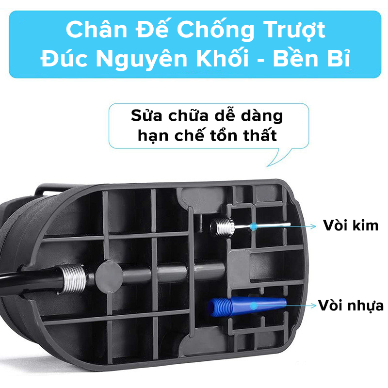 Mô tả Bơm Xe Máy Bơm Xe Đạp Nhỏ Gọn Đầu Van Đa Năng Có Đồng Hồ Báo Áp Kế Suất Bằng Hợp Kim Cao Cấp Chính Hãng Amalife - 11