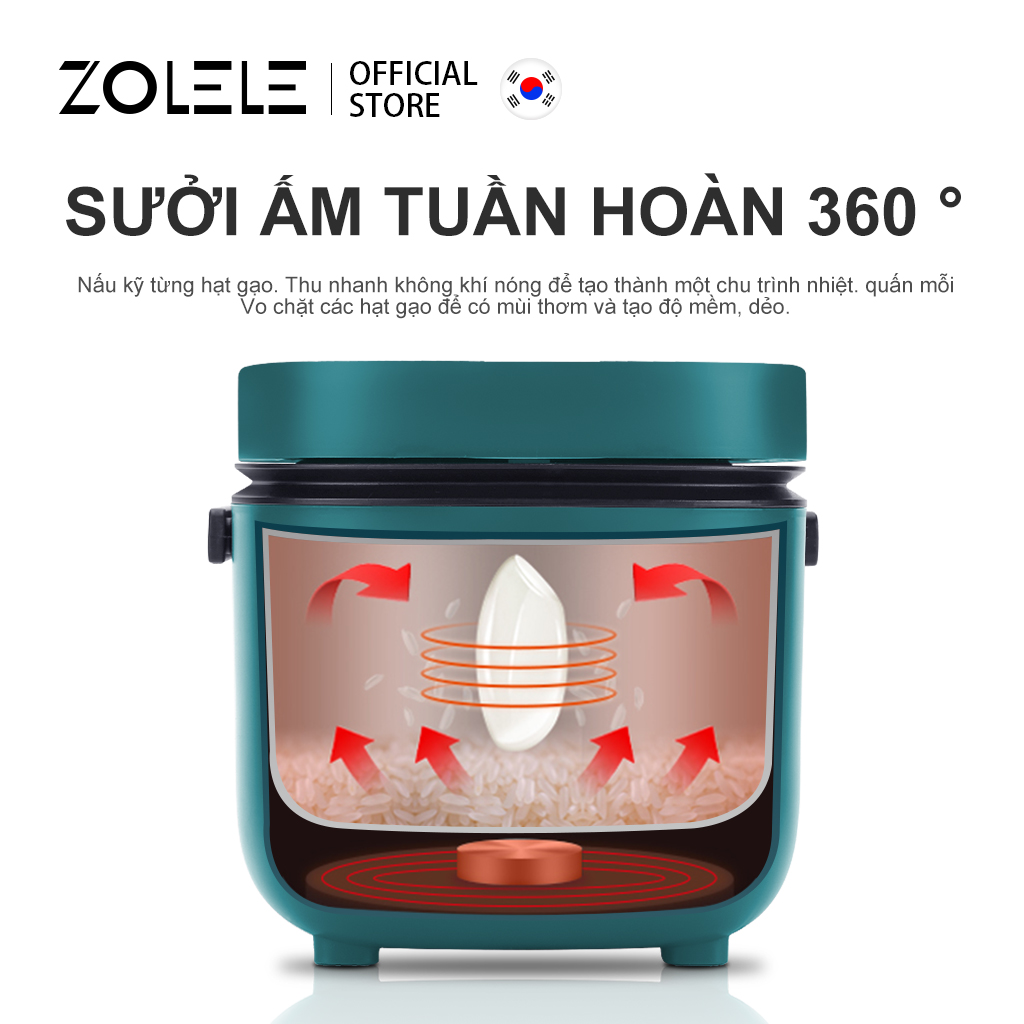 Nồi cơm điện mini ZOLELE ZB001 1.2L