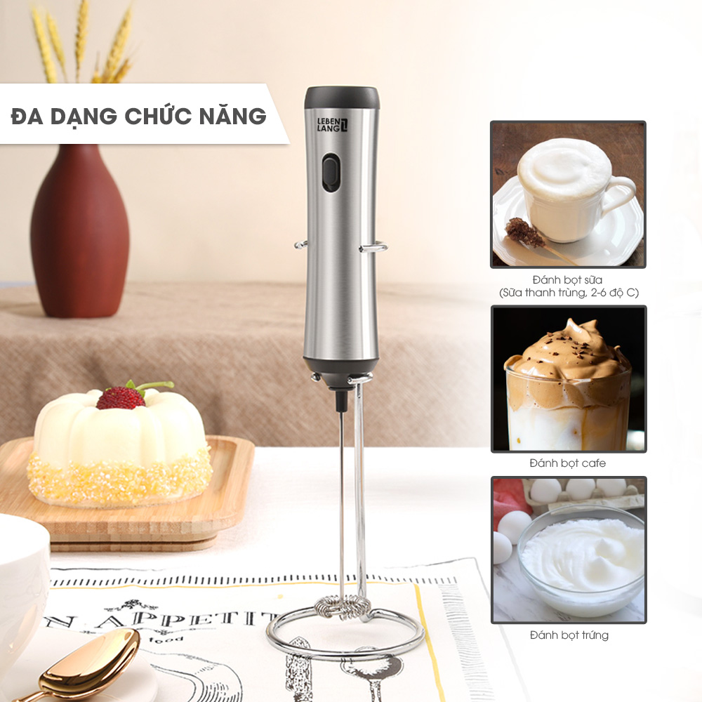 Máy đánh bọt Lebenlang LBL4583 màu đen xám