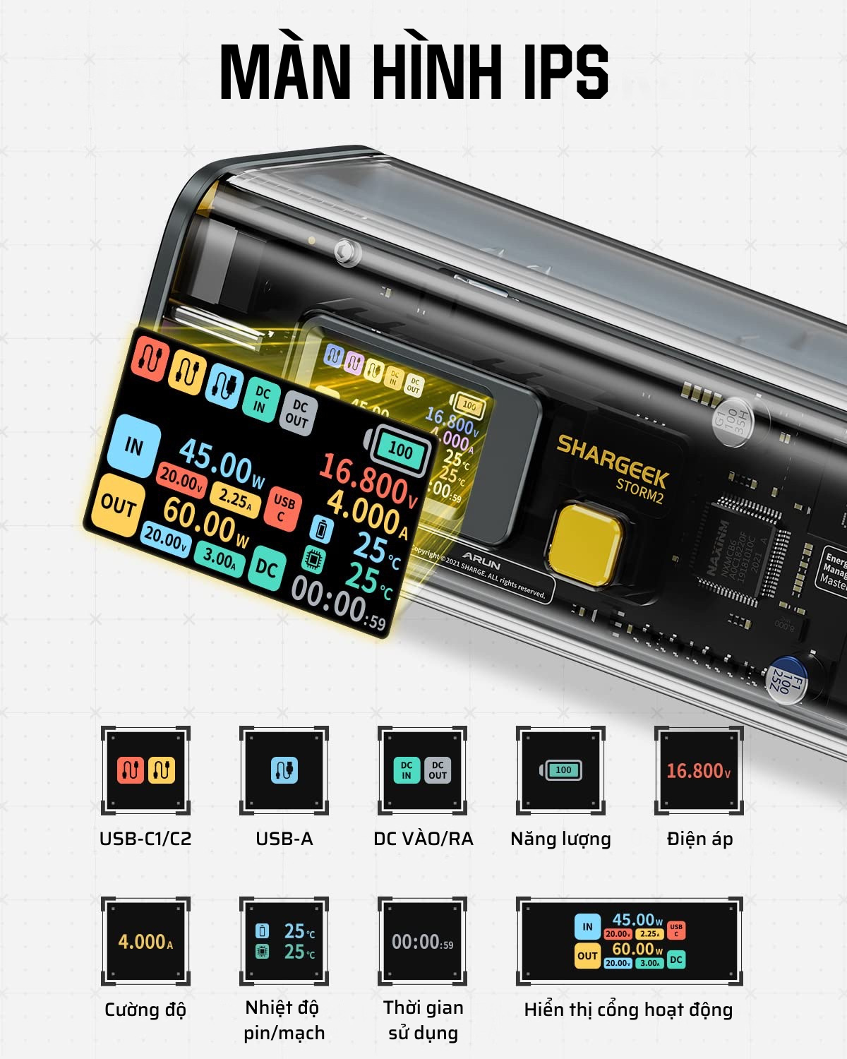 Pin/ Sạc Dự Phòng Shargeek Storm 2 25600mAh | Shopee Việt Nam